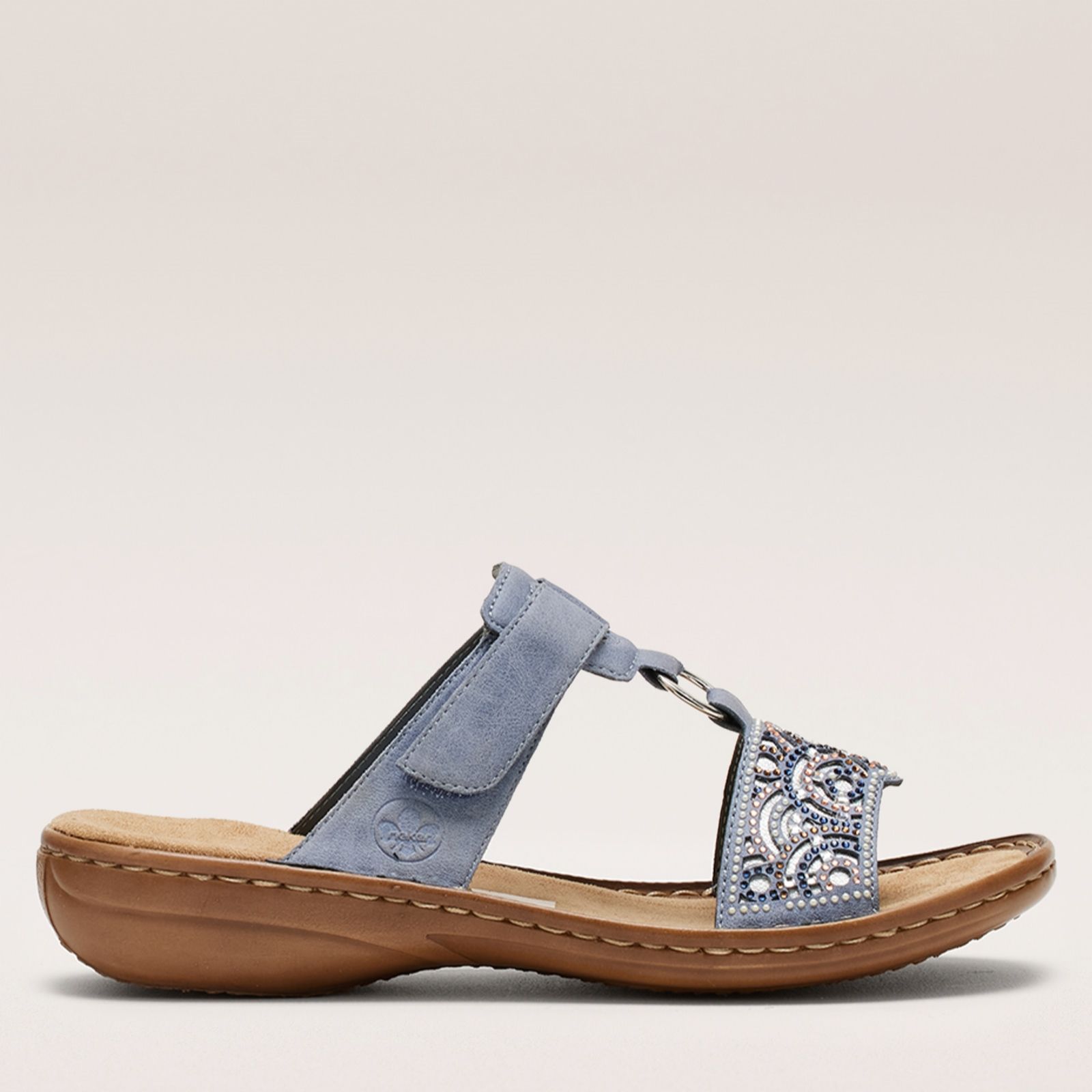 Rieker Embellished Slide Sandal