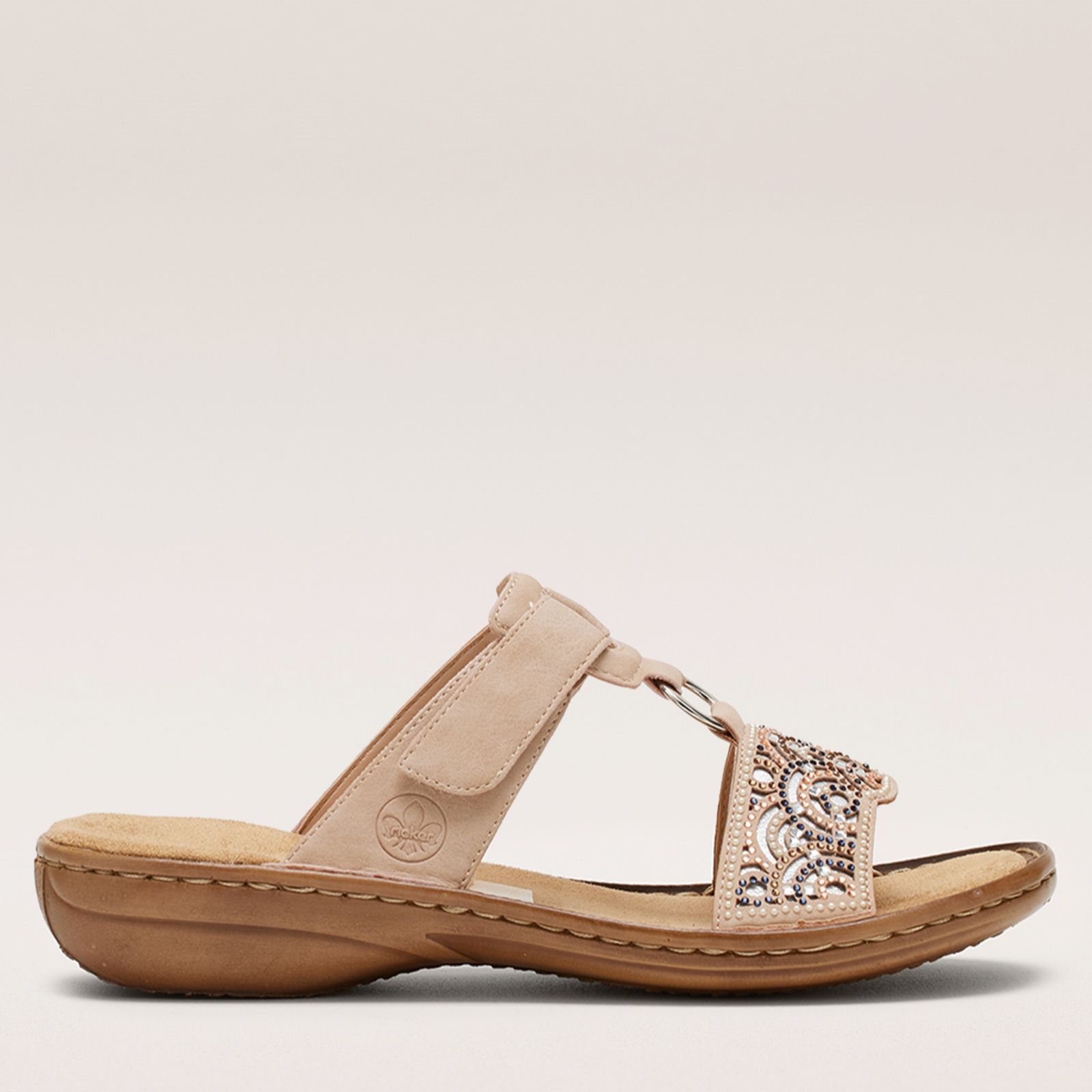 Rieker Embellished Slide Sandal