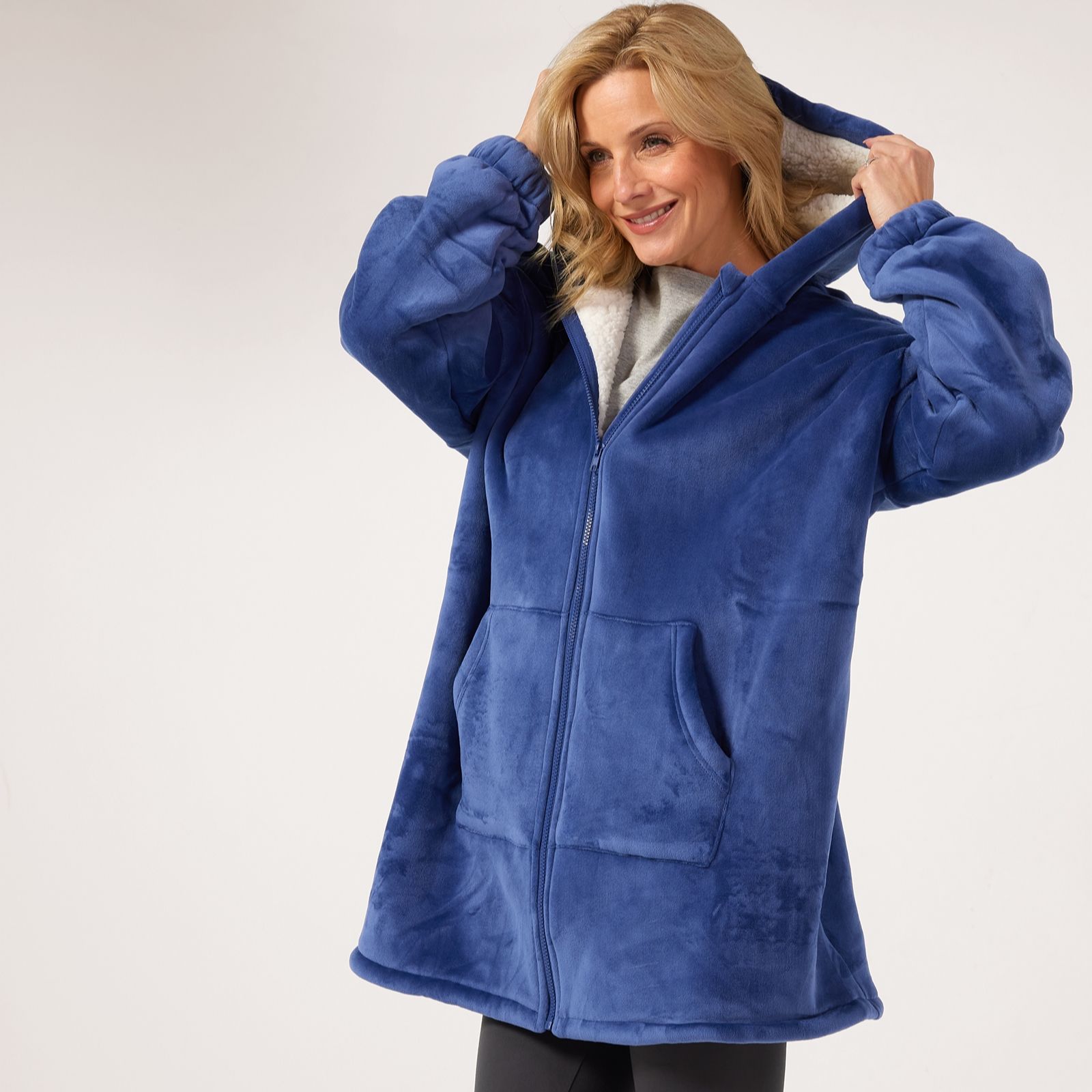 Cozee Home Full Zip Lounger with Hood