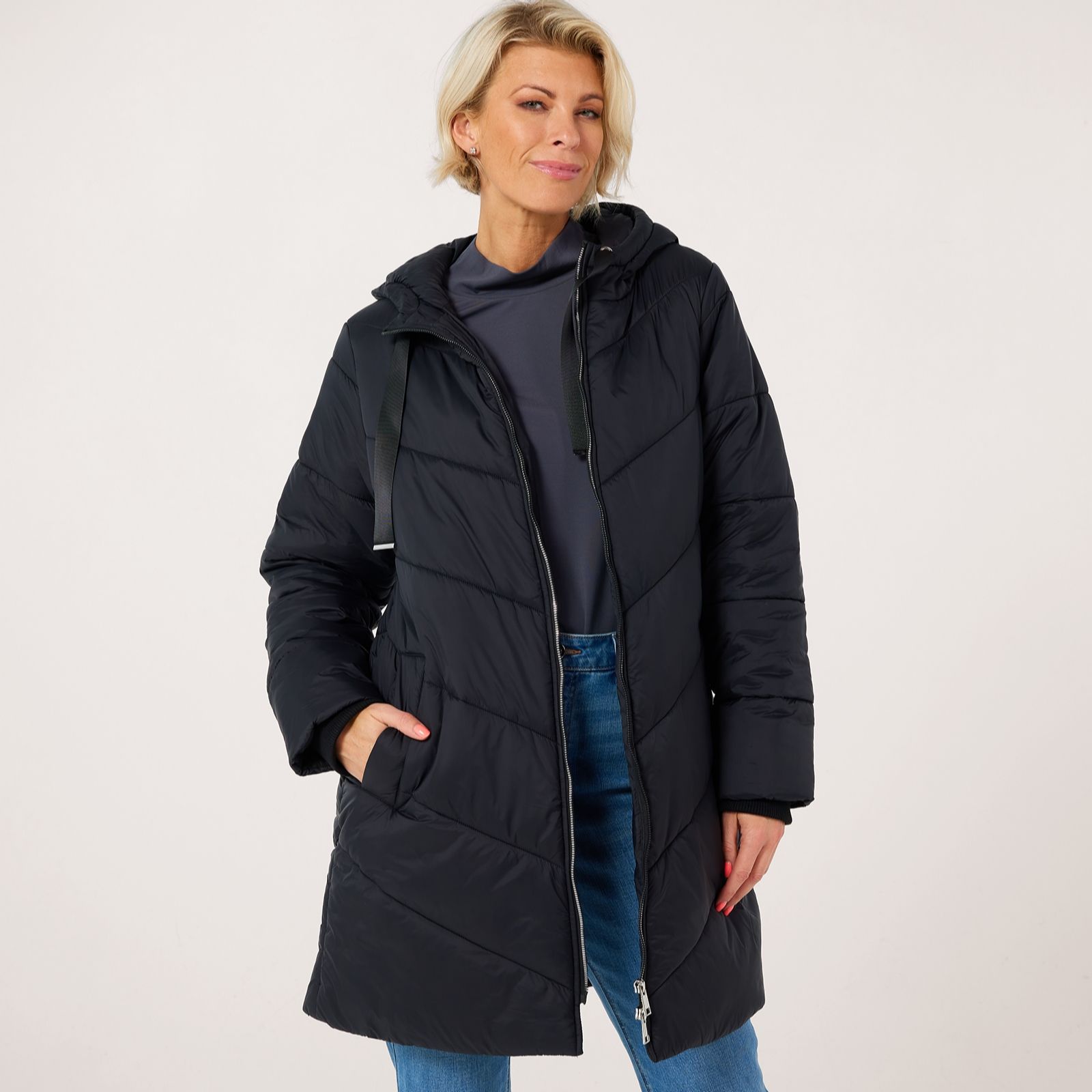 Ruth Langsford Chevron Quilted Coat