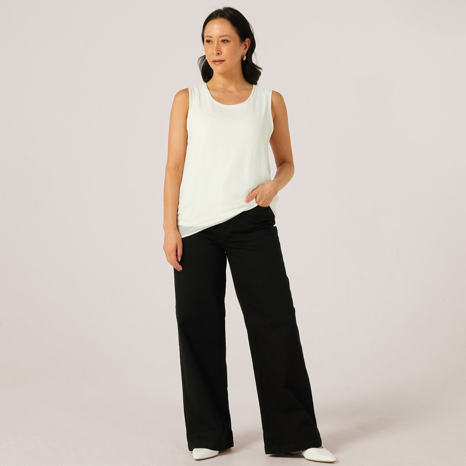 MarlaWynne Layers 2 Pack Chiffon & Viscose Sleeveless Tops