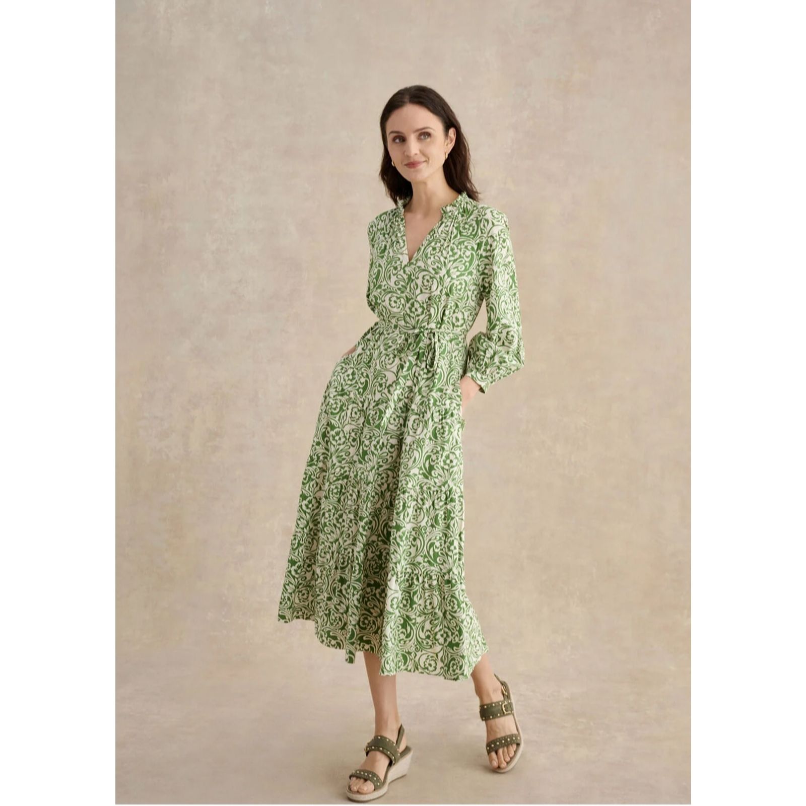 Hobbs London Amaris Cotton Blend Dress