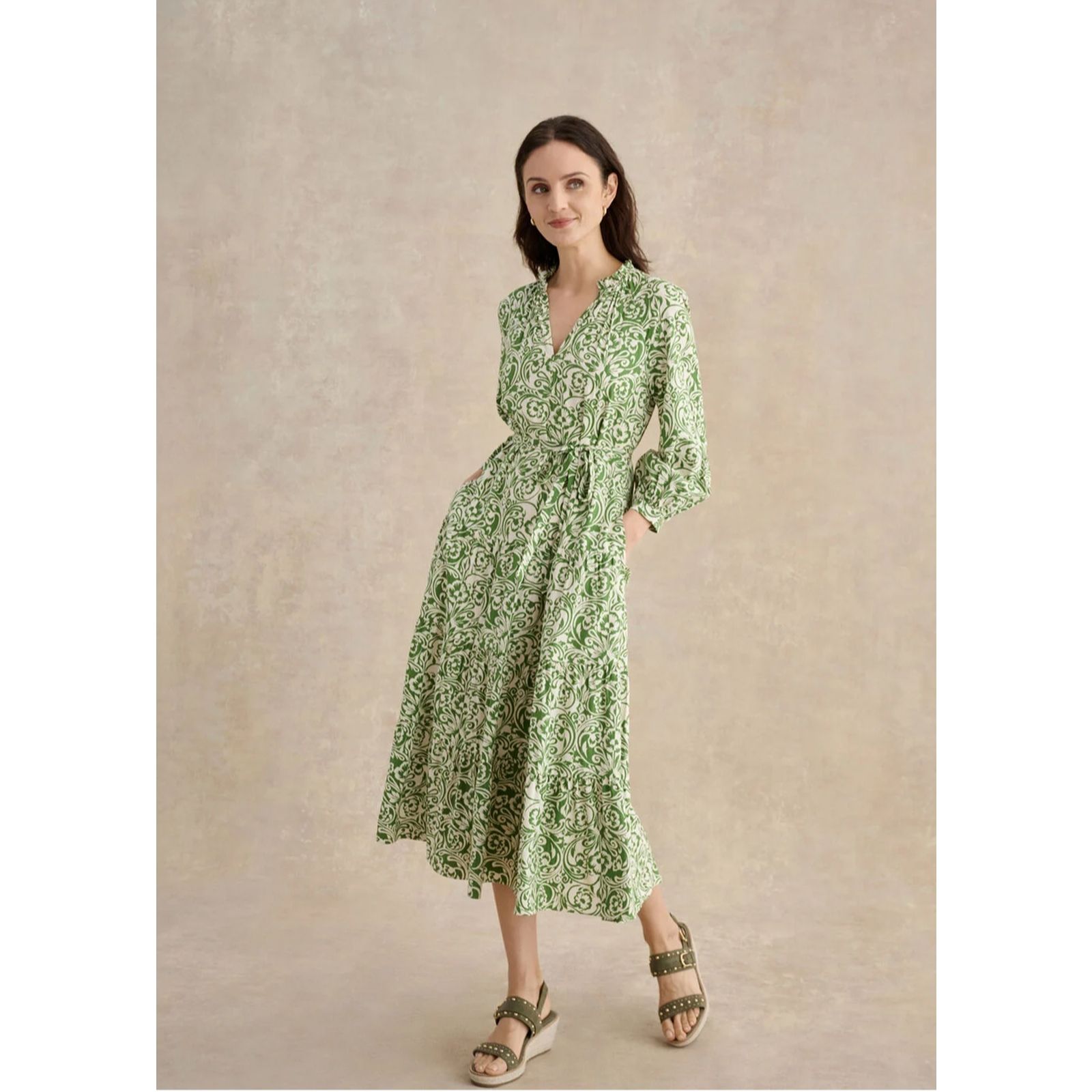 Hobbs London Amaris Cotton Blend Dress