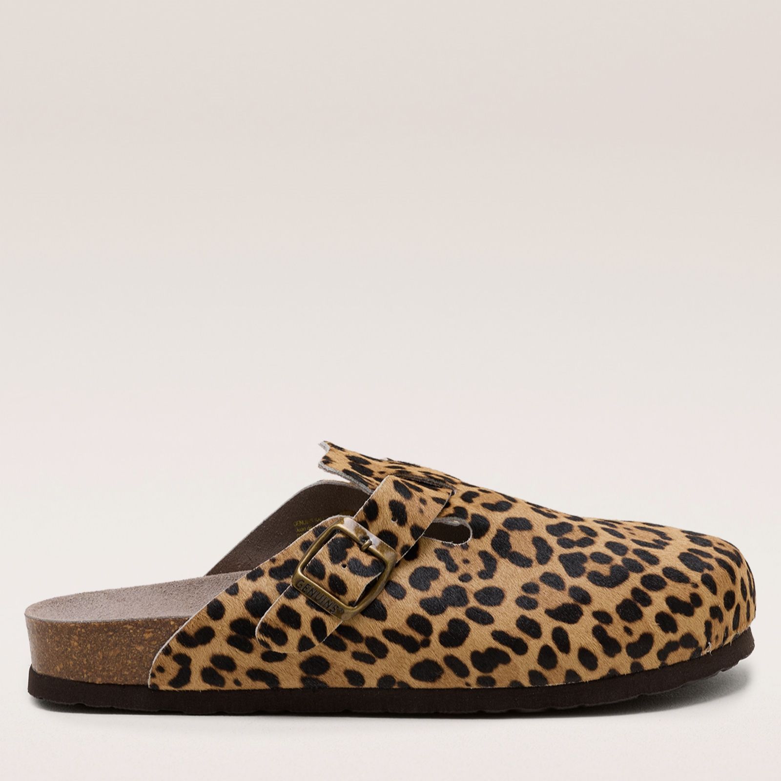 Genuins Riva Animal Print Leather Mule