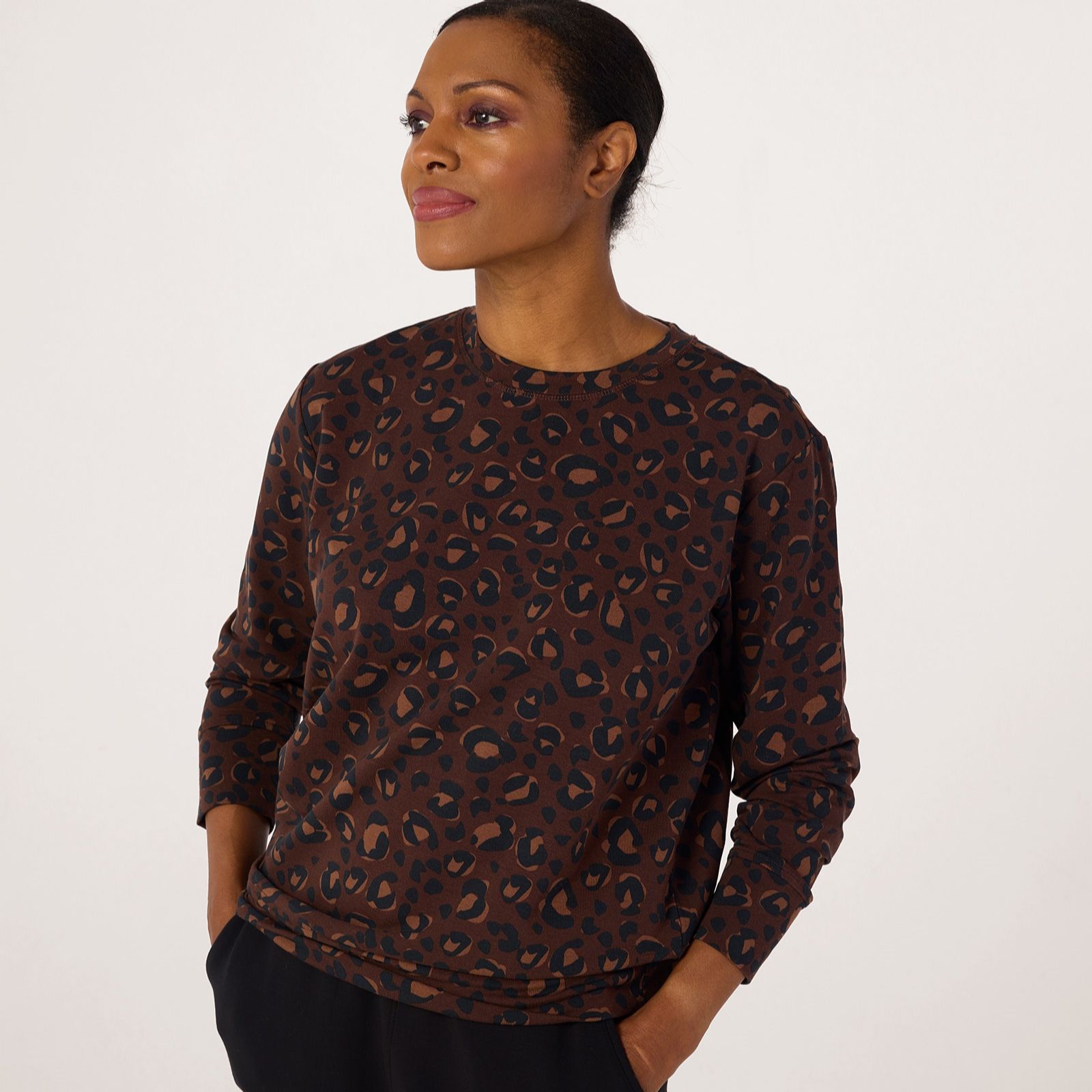 Ruth Langsford Animal Print Sweat Top