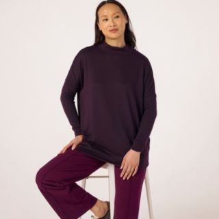 Kim & Co Soft Touch Long Sleeve High Neck Tunic