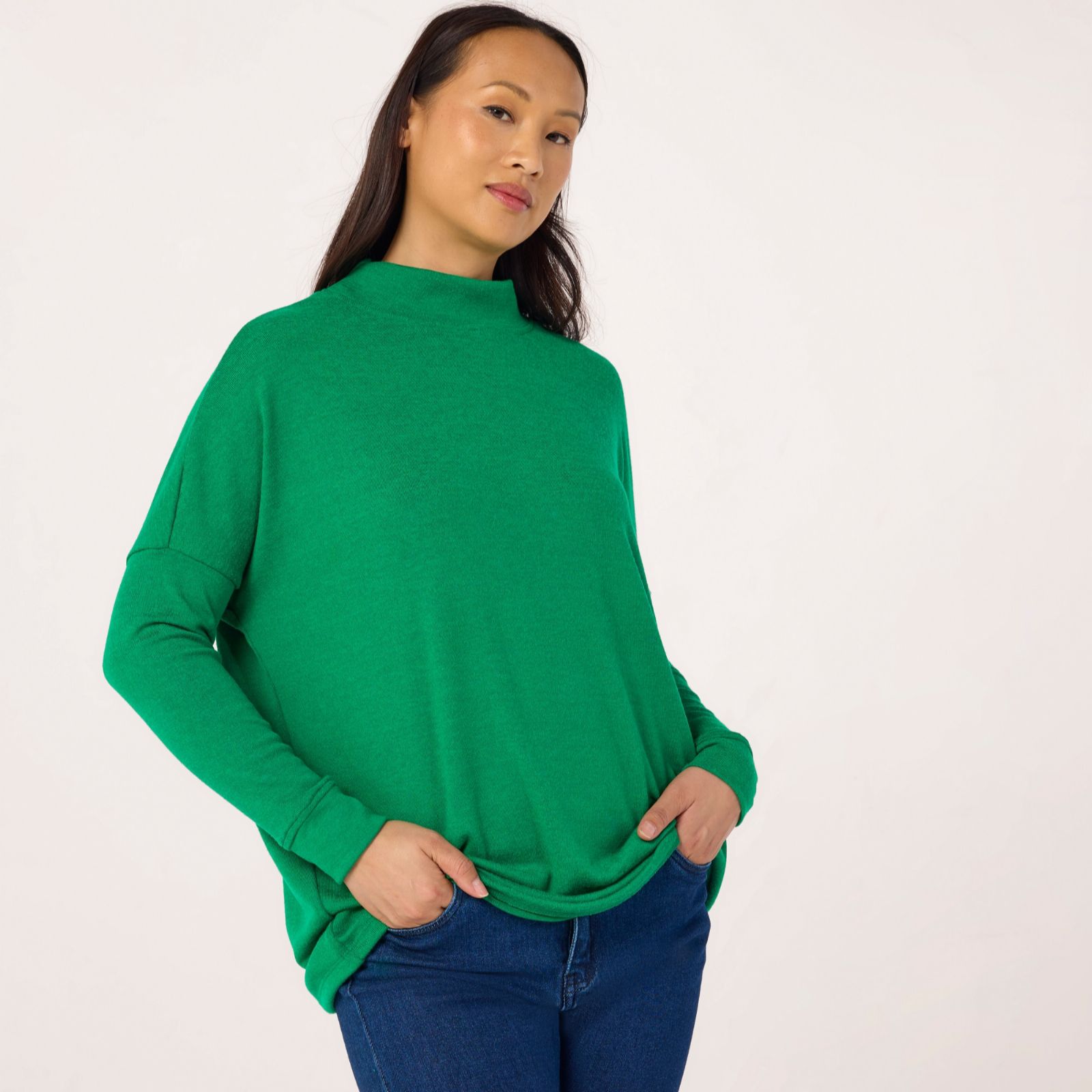 Kim & Co Soft Touch Long Sleeve High Neck Tunic