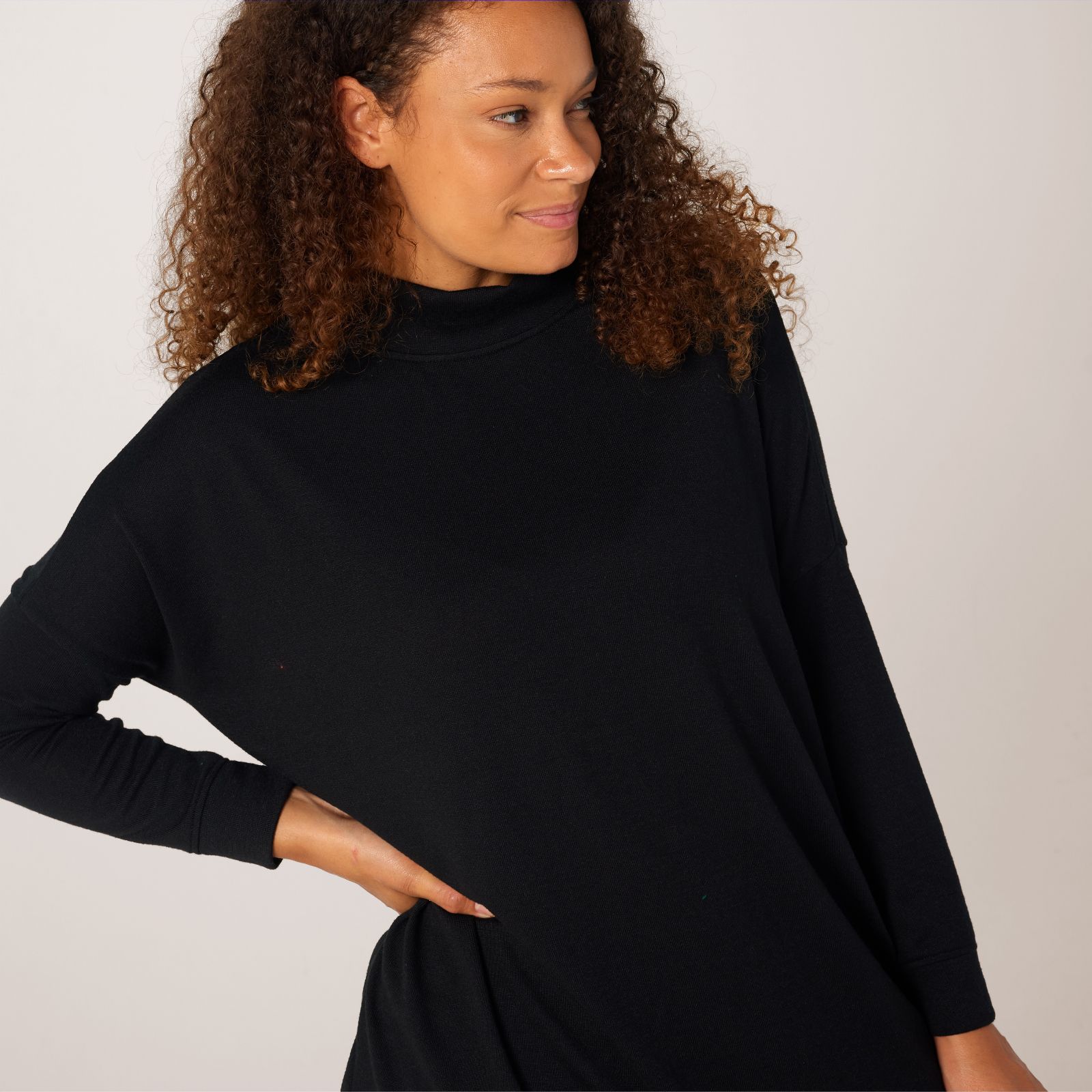 Kim & Co Soft Touch Long Sleeve High Neck Tunic