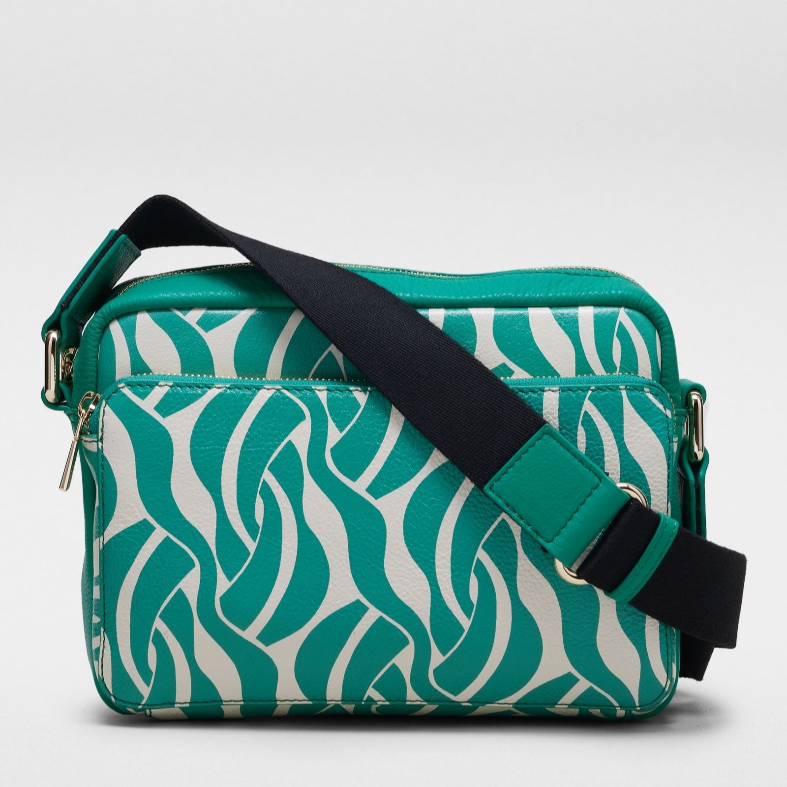 Outlet Ben de Lisi Printed Leather Camera Bag