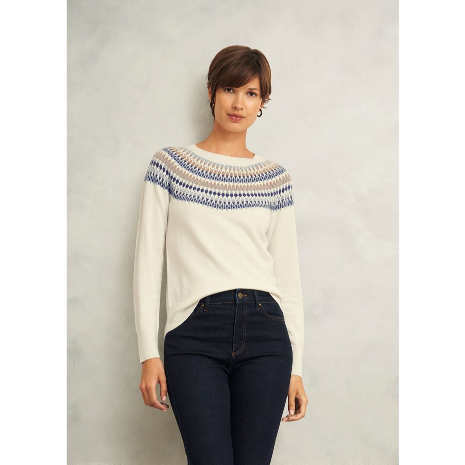 Hobbs London Greta Fairisle Jumper