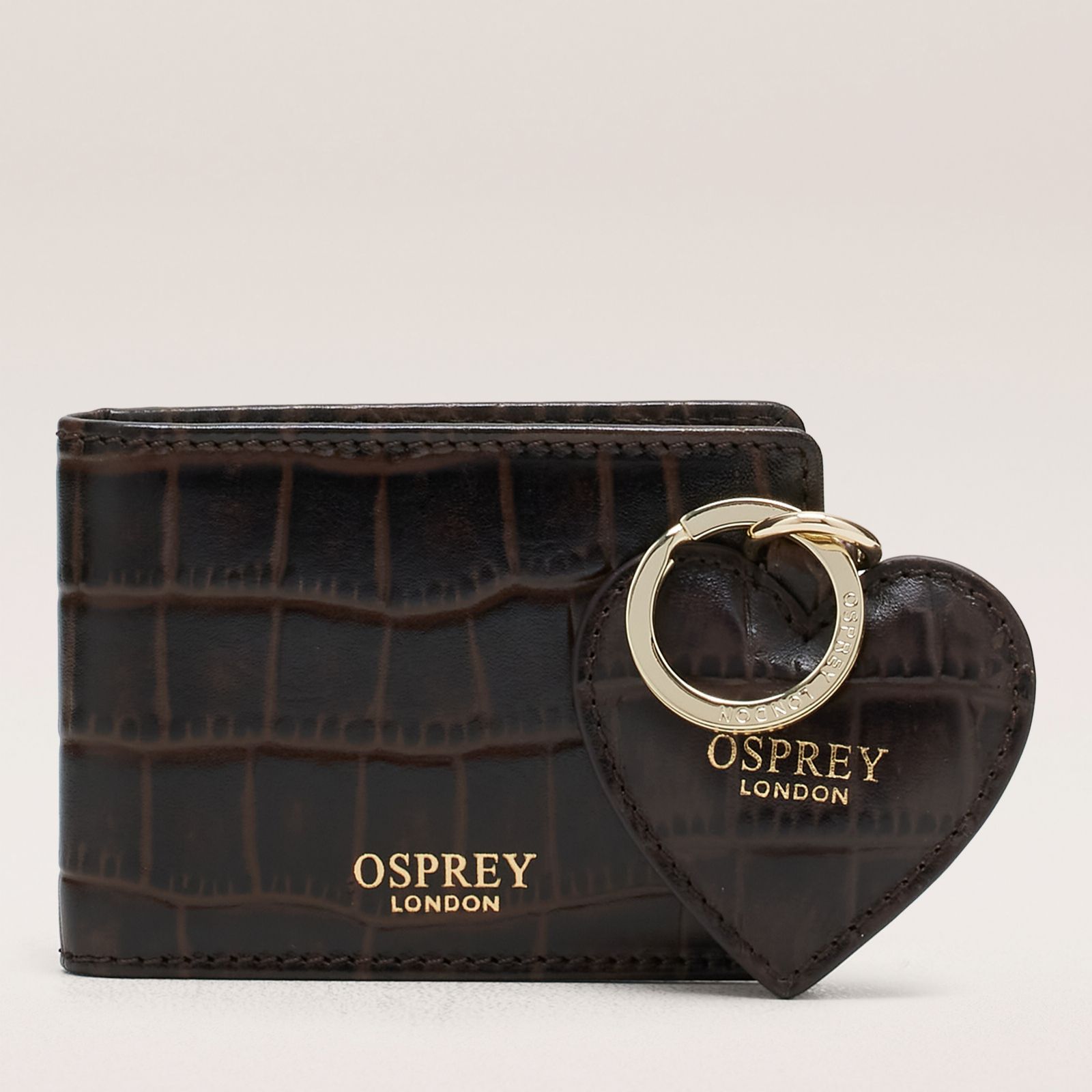 Outlet Osprey London Mirror Leather Cardholder and Key Ring