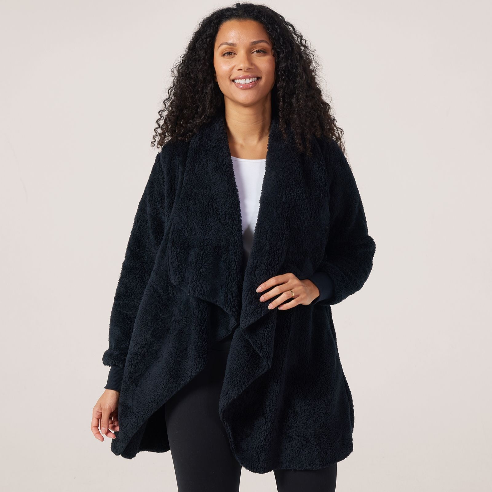 Cozee Home Fluffy Waterfall Cardigan