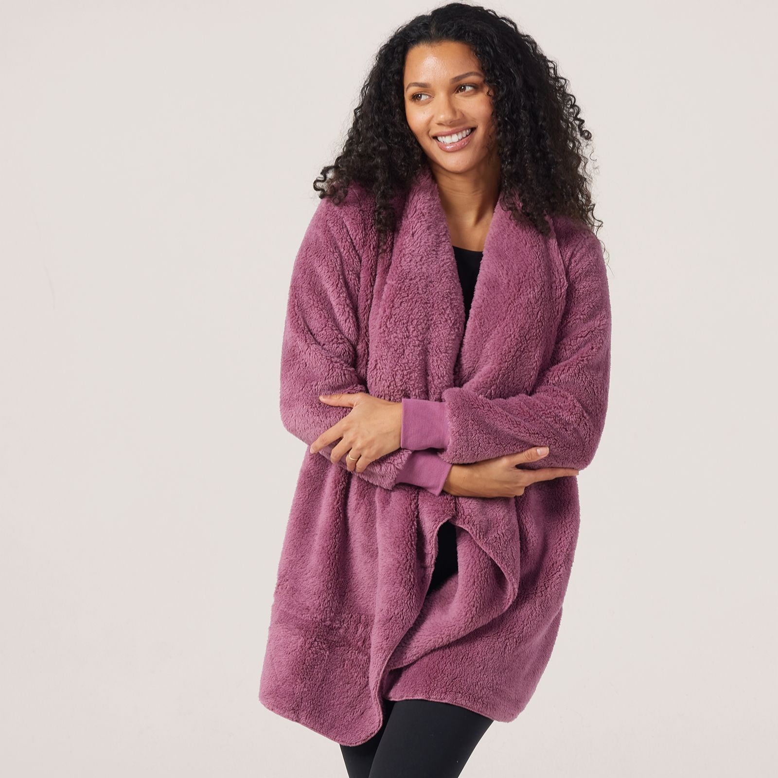Cozee Home Fluffy Waterfall Cardigan