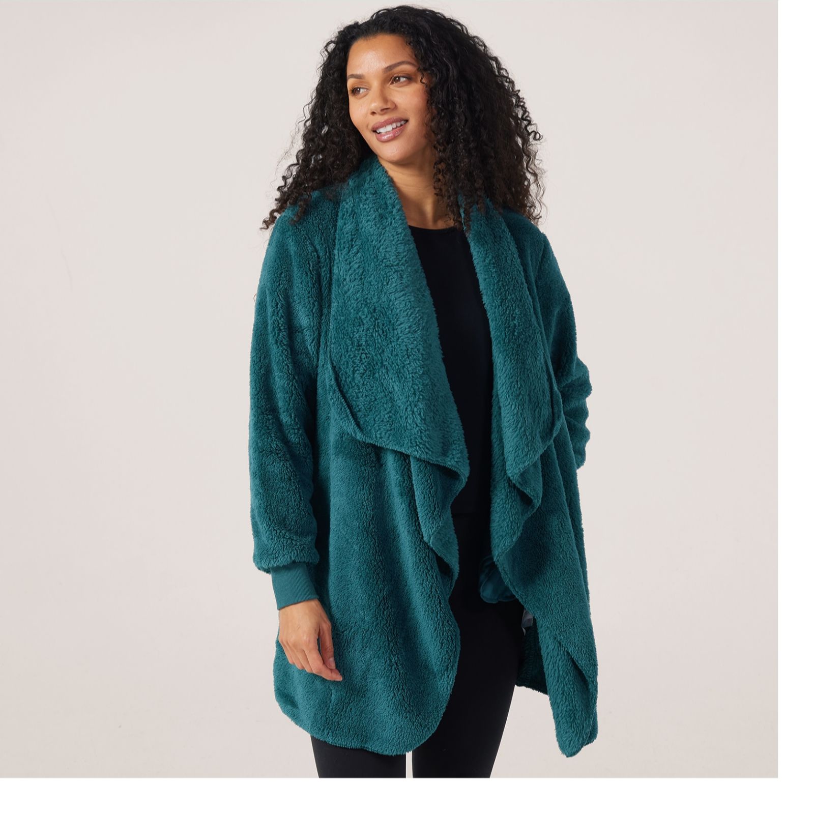 Cozee Home Fluffy Waterfall Cardigan