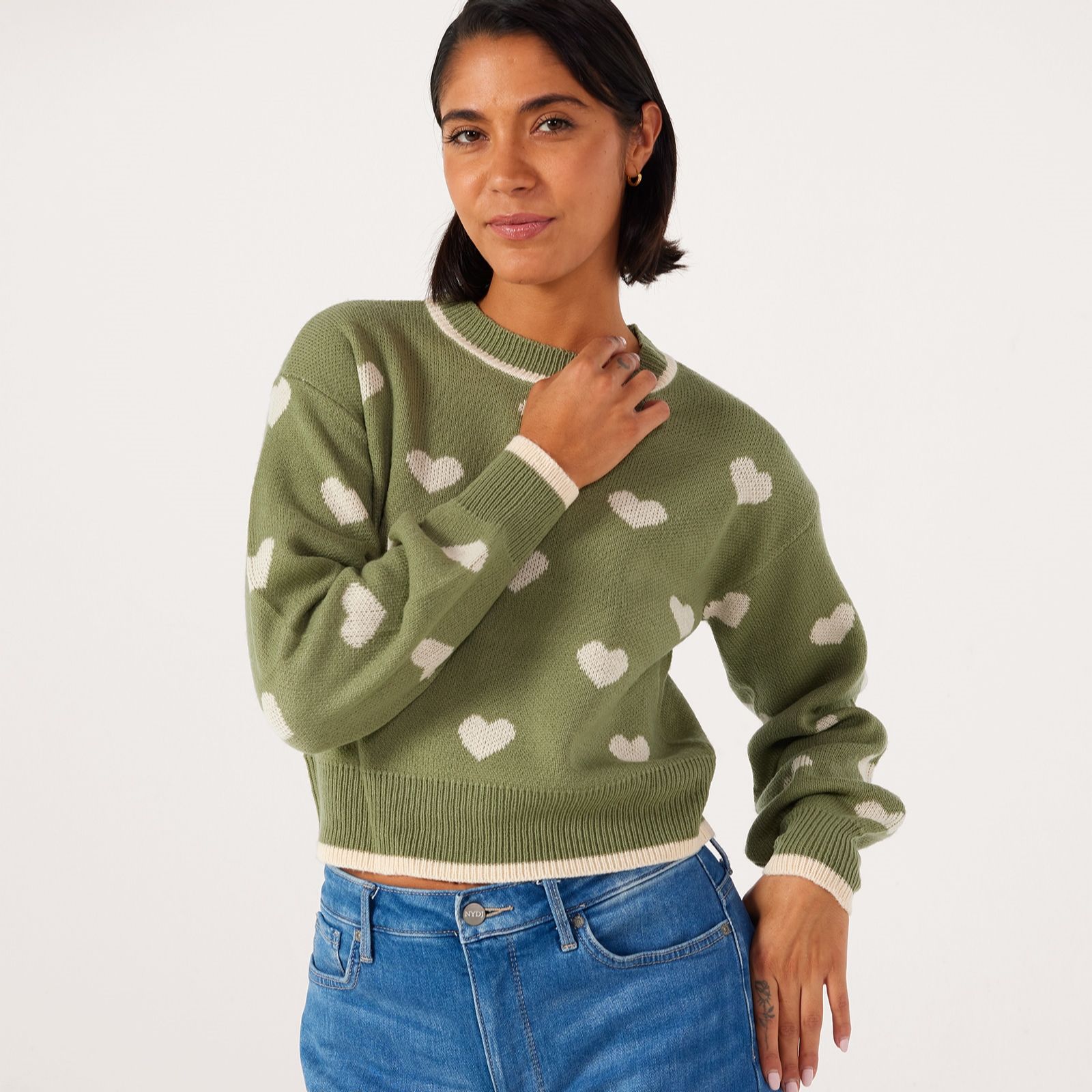 JDY Romance Heart Knitted Jumper