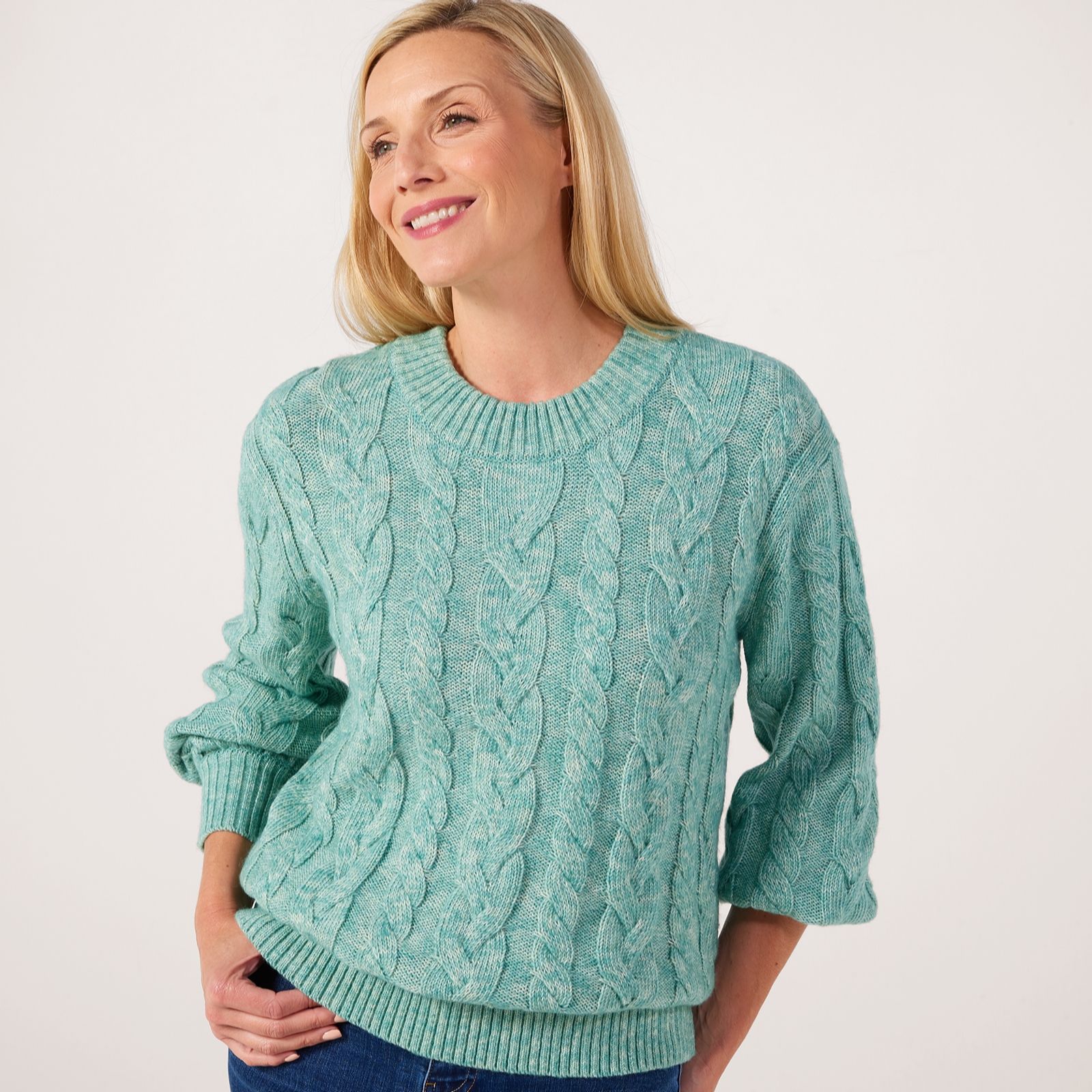 Ruth Langsford Cable Crew Neck Jumper
