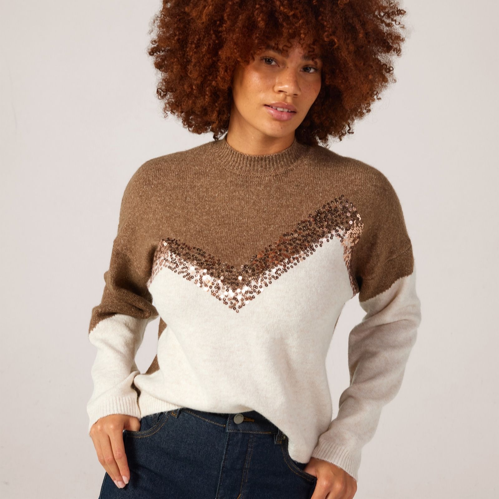 JDY Lina Fairisle Knitted Jumper