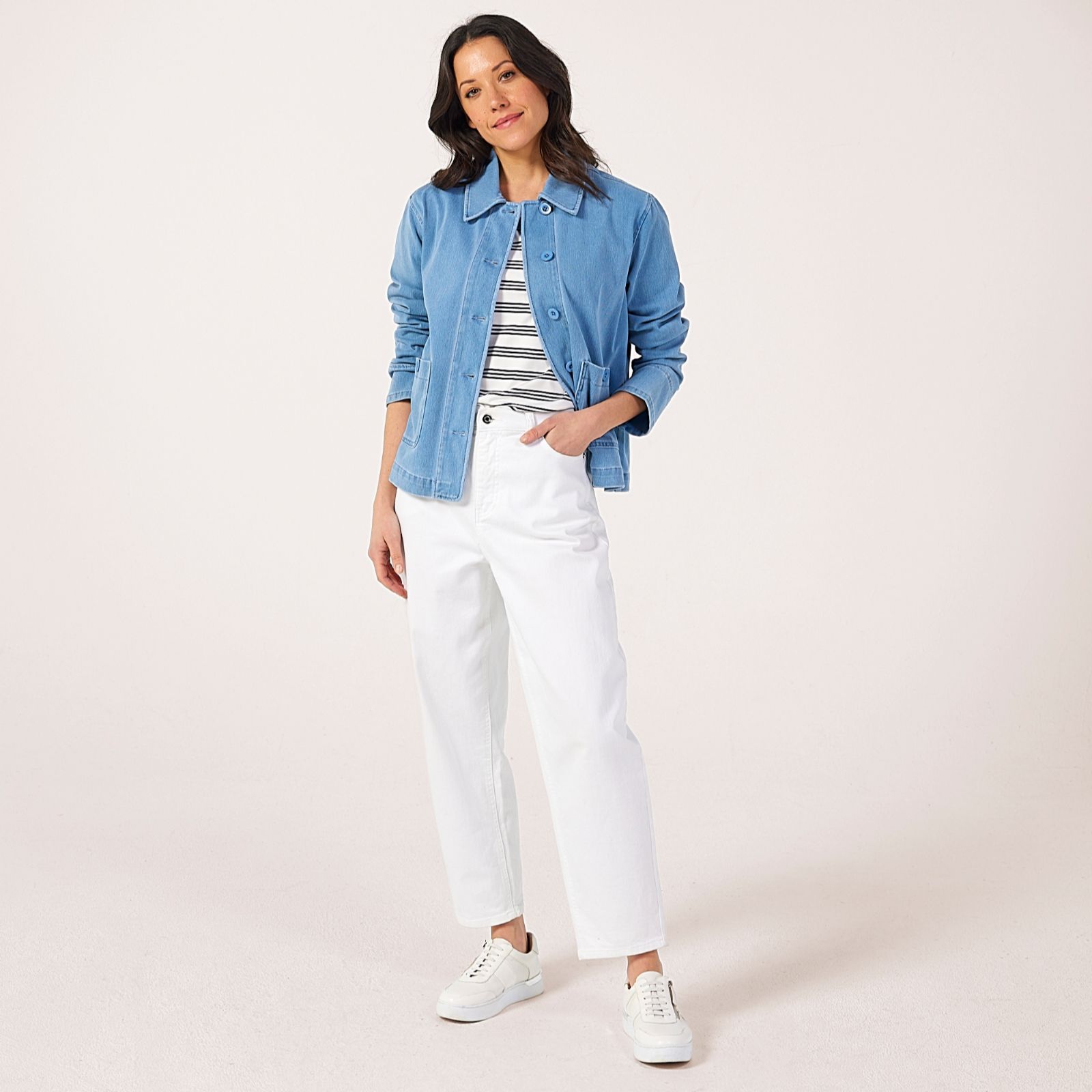 Ruth Langsford Denim Look Jacket