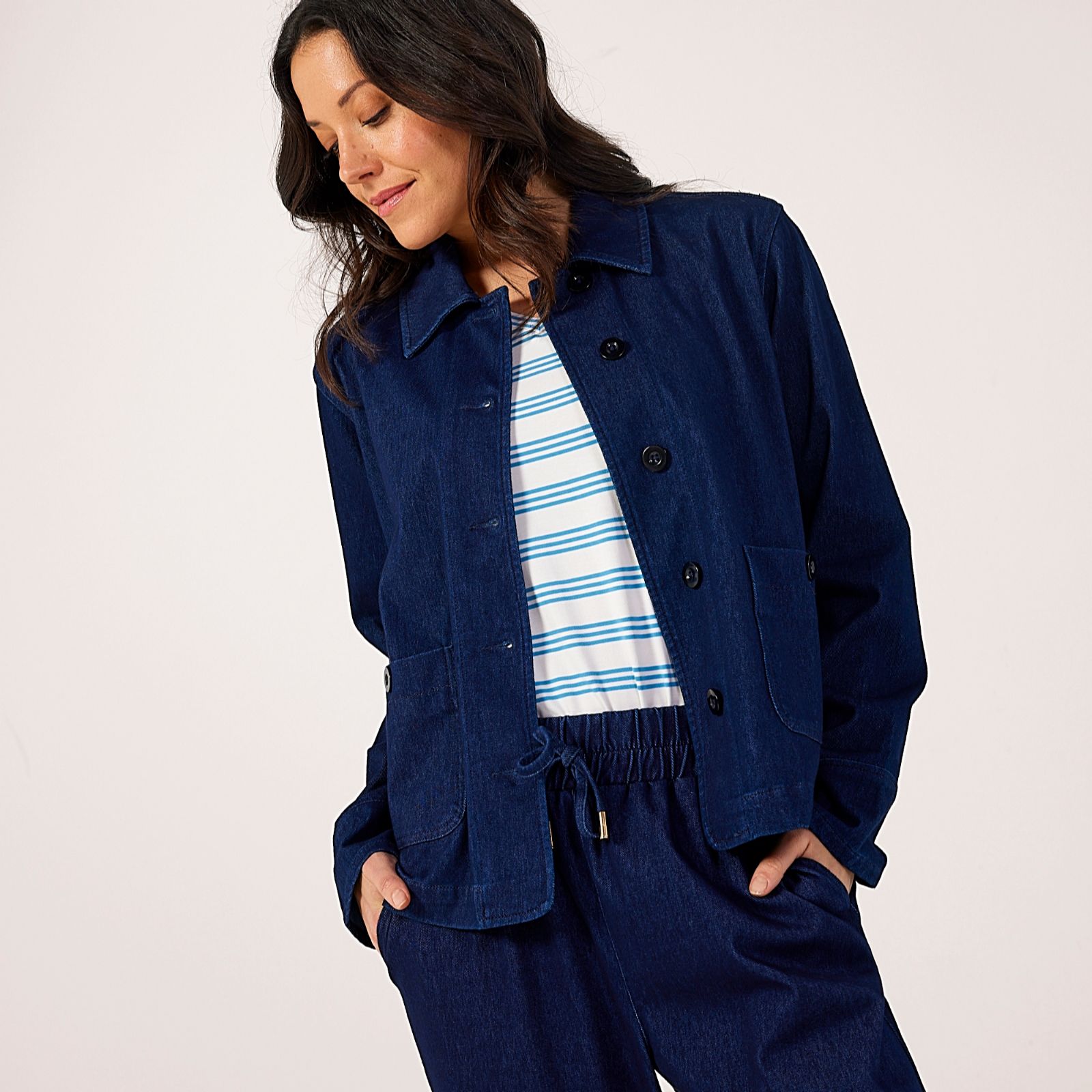 Ruth Langsford Denim Look Jacket