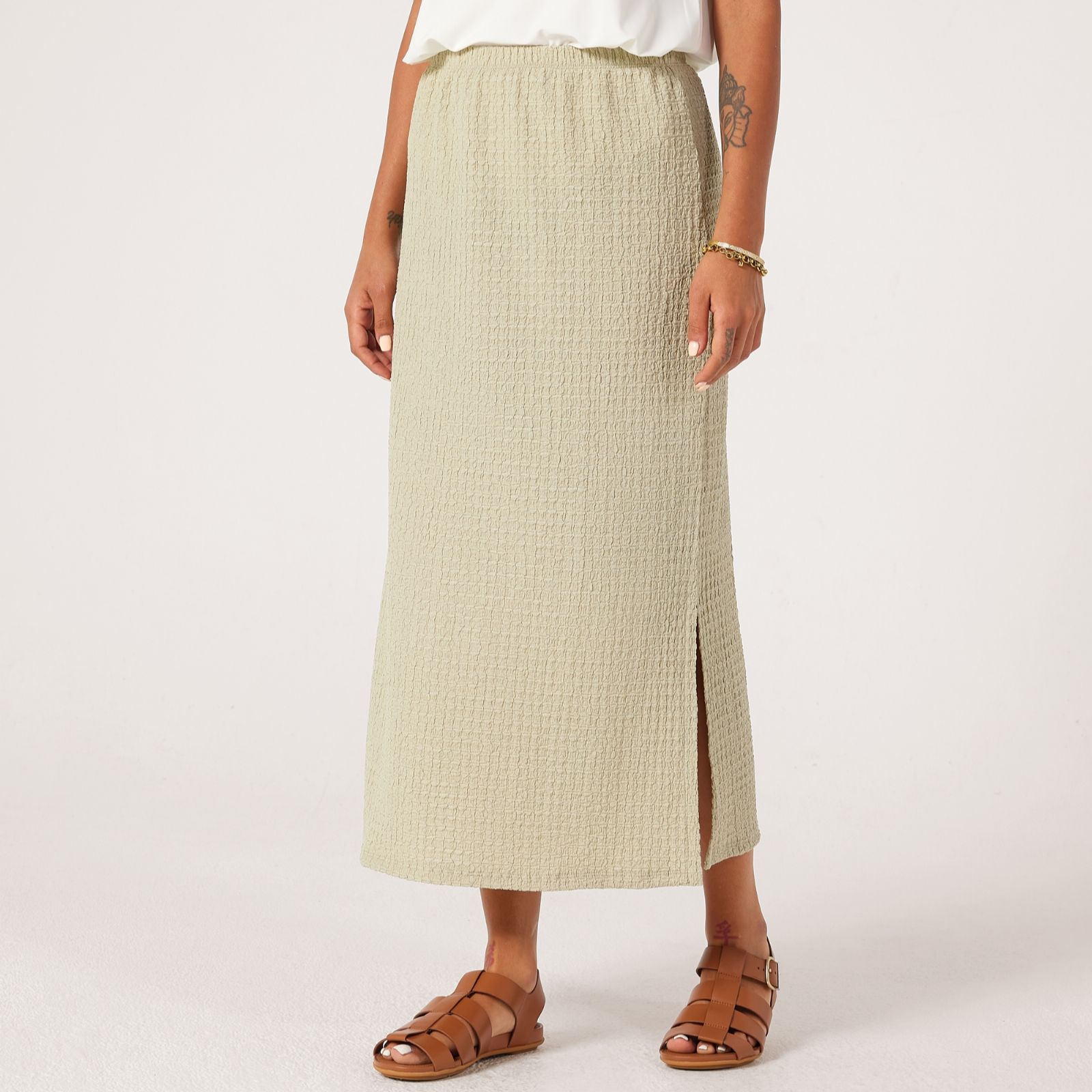 Kim & Co Mini Pop Long Skirt With Slit