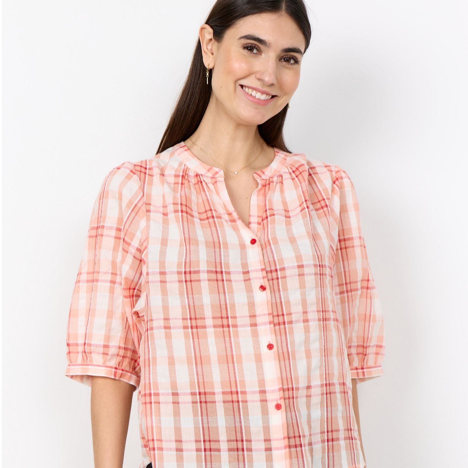 Soya Concept Farus Check Blouse