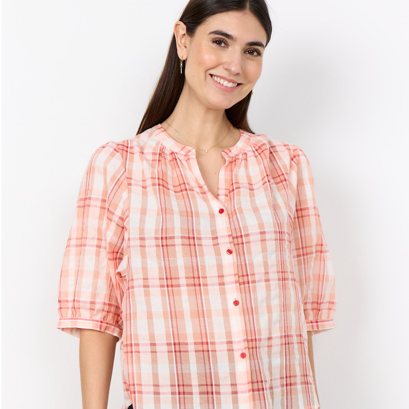 Soya Concept Farus Check Blouse