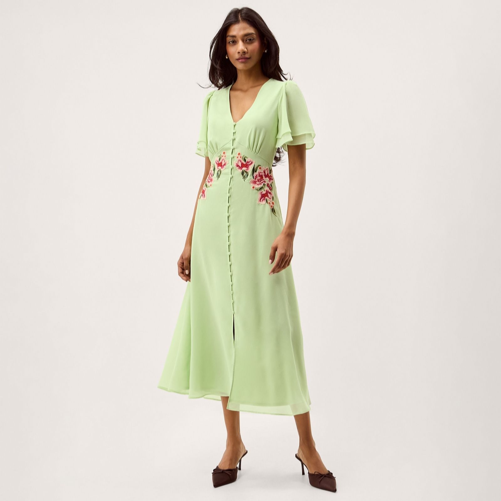 Monsoon Coraline Embroidered Dress