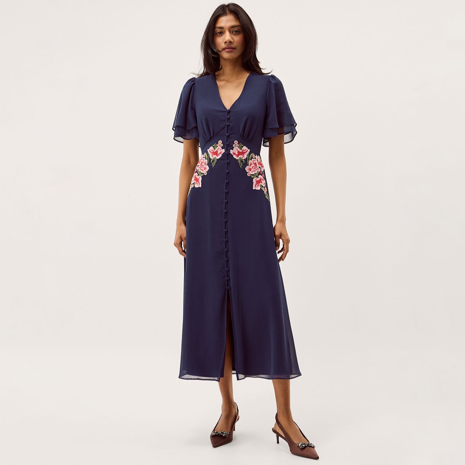 Monsoon Coraline Embroidered Dress
