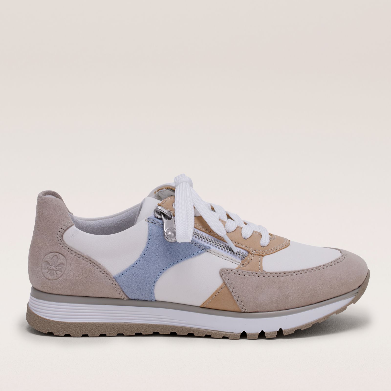 Outlet Rieker Zip Suede Trainer