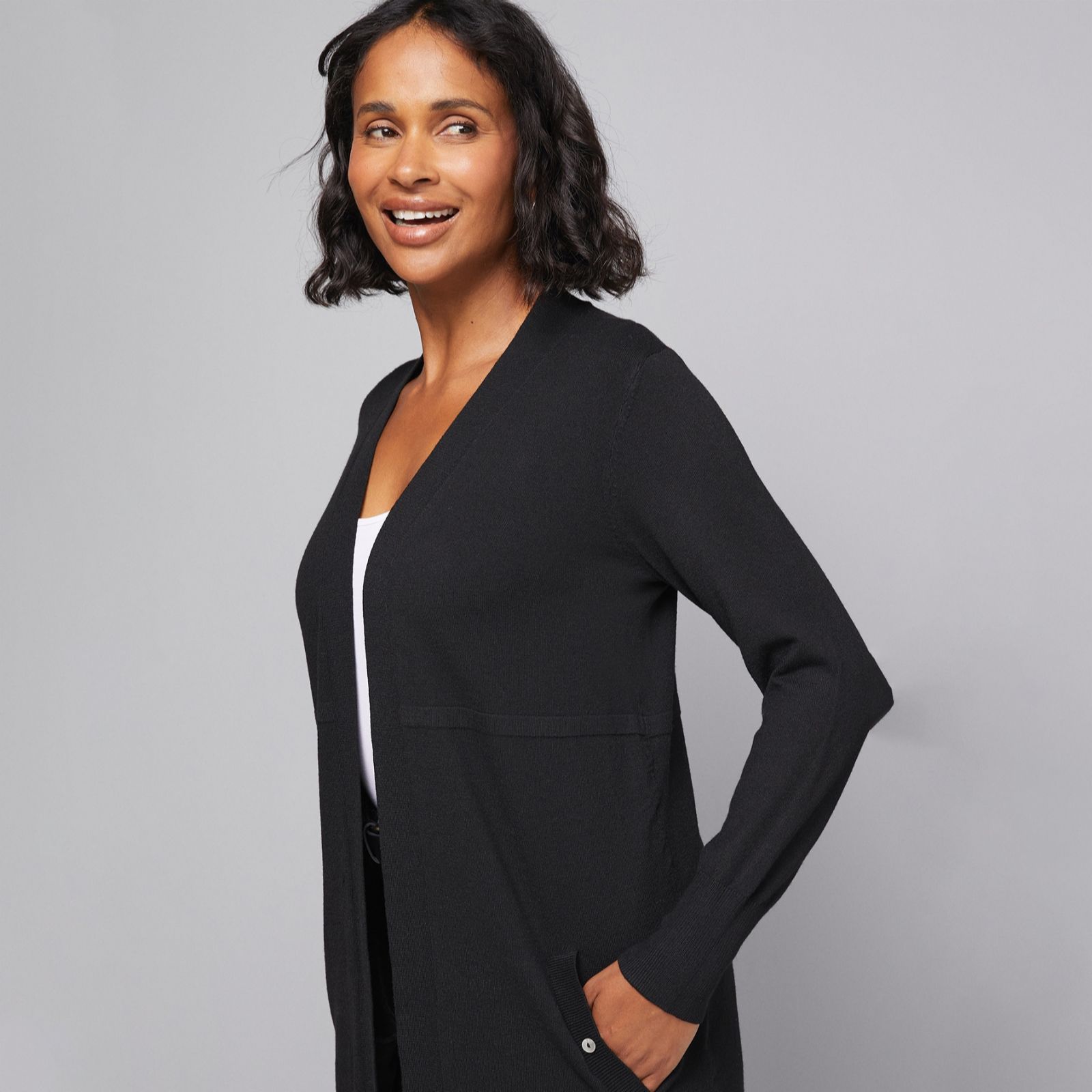 Wallis Longline Seam Cardigan