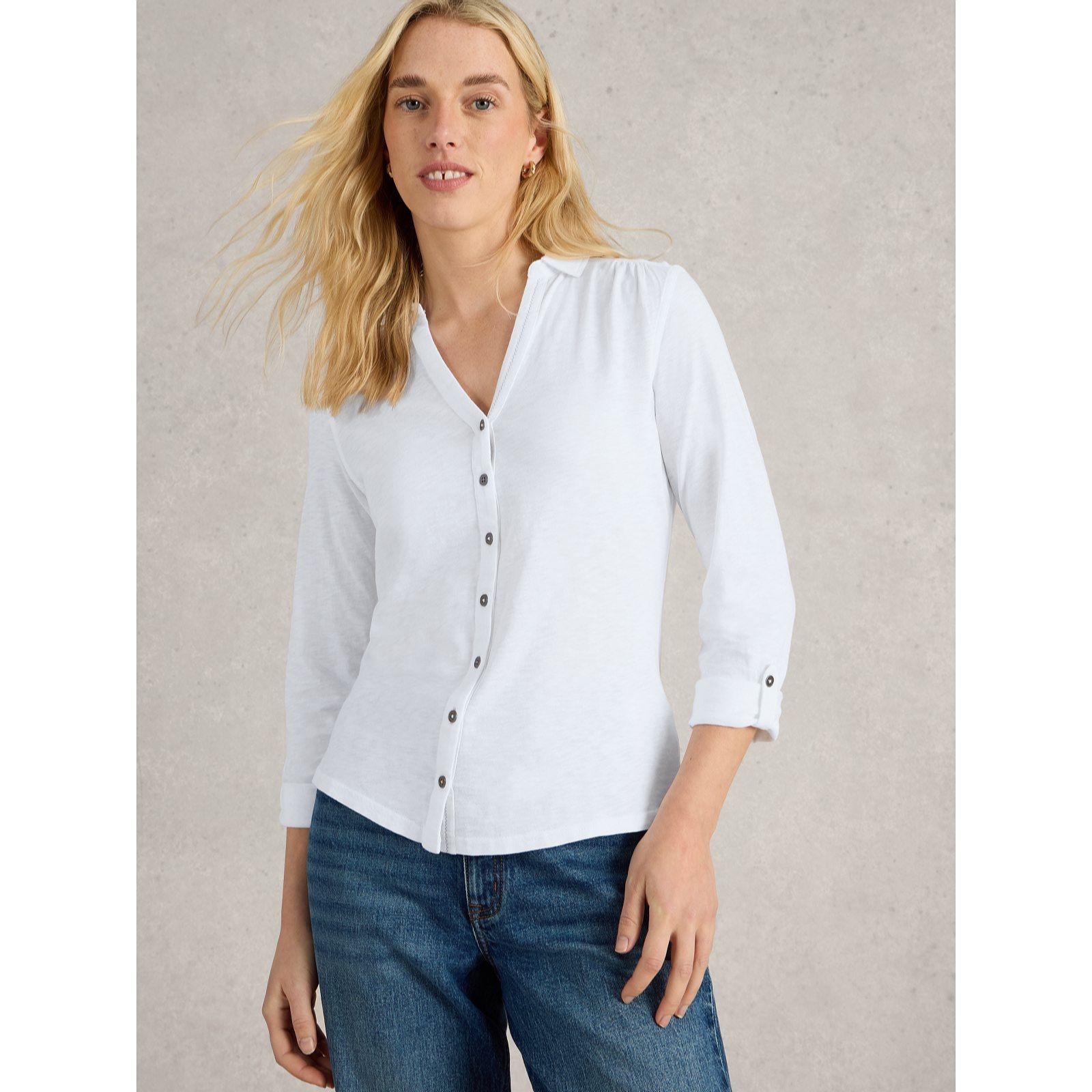 White Stuff Annie Jersey Shirt