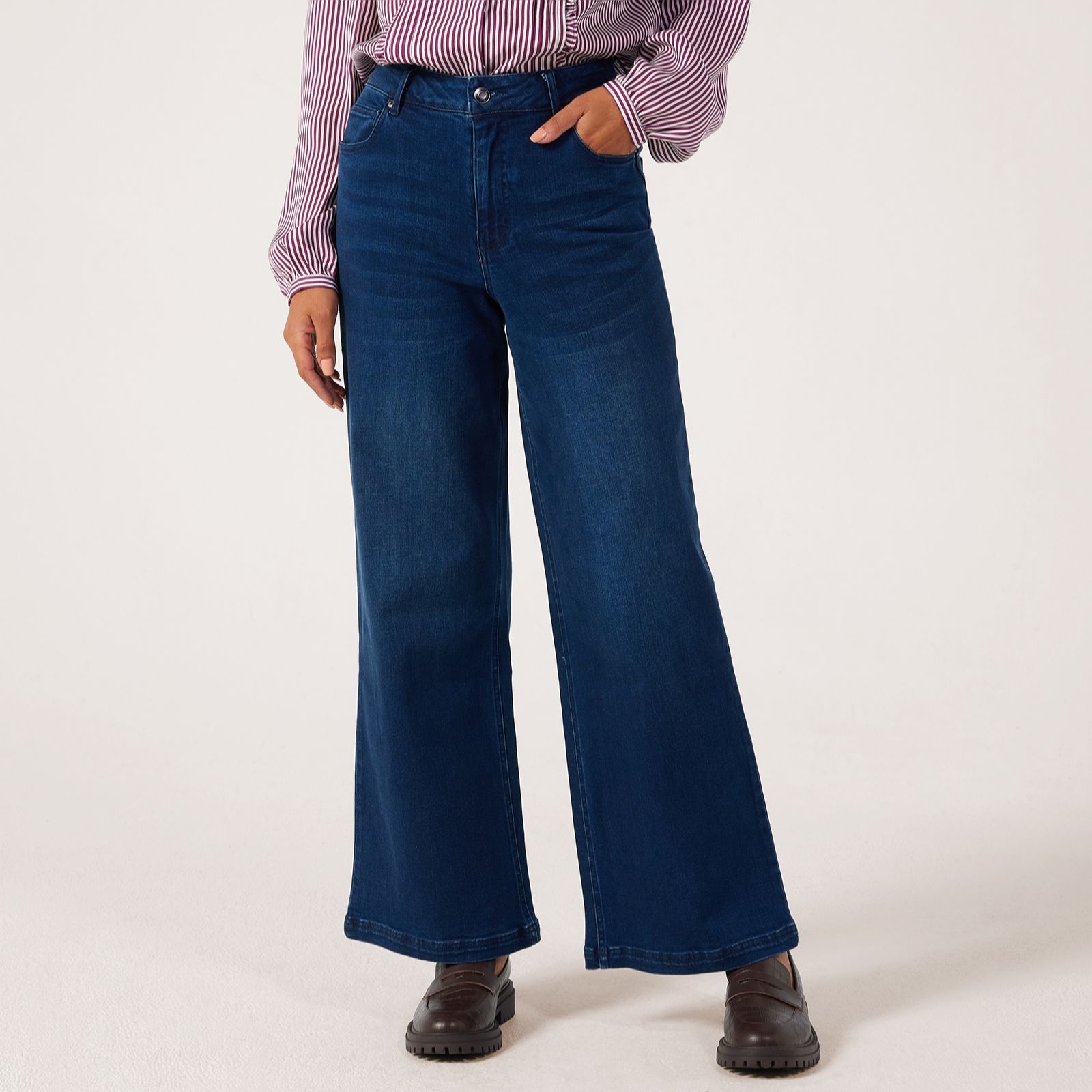 Ben de Lisi Wide Leg Jean Petite