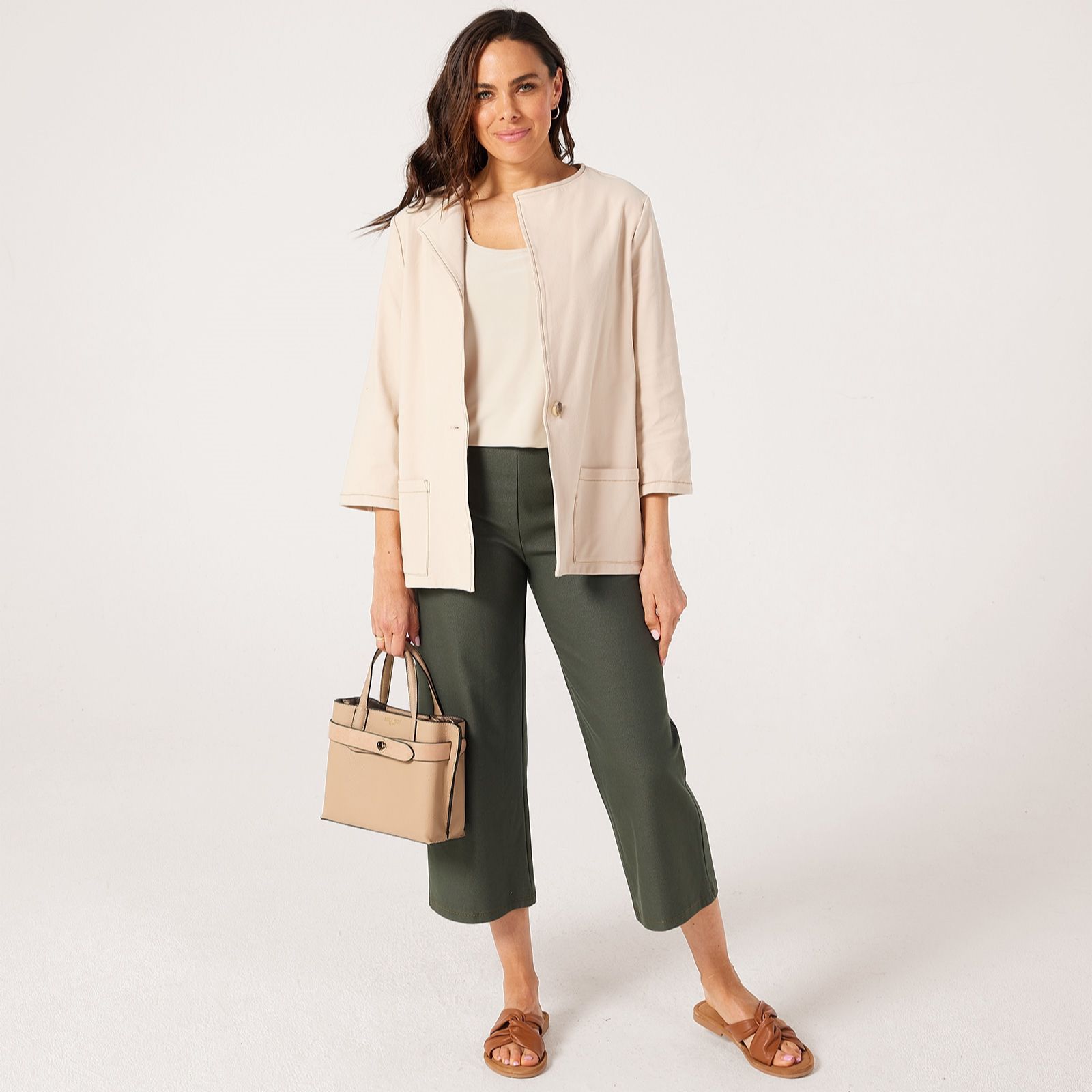 Kim & Co Deluxe Denim 3/4 Sleeve Jacket