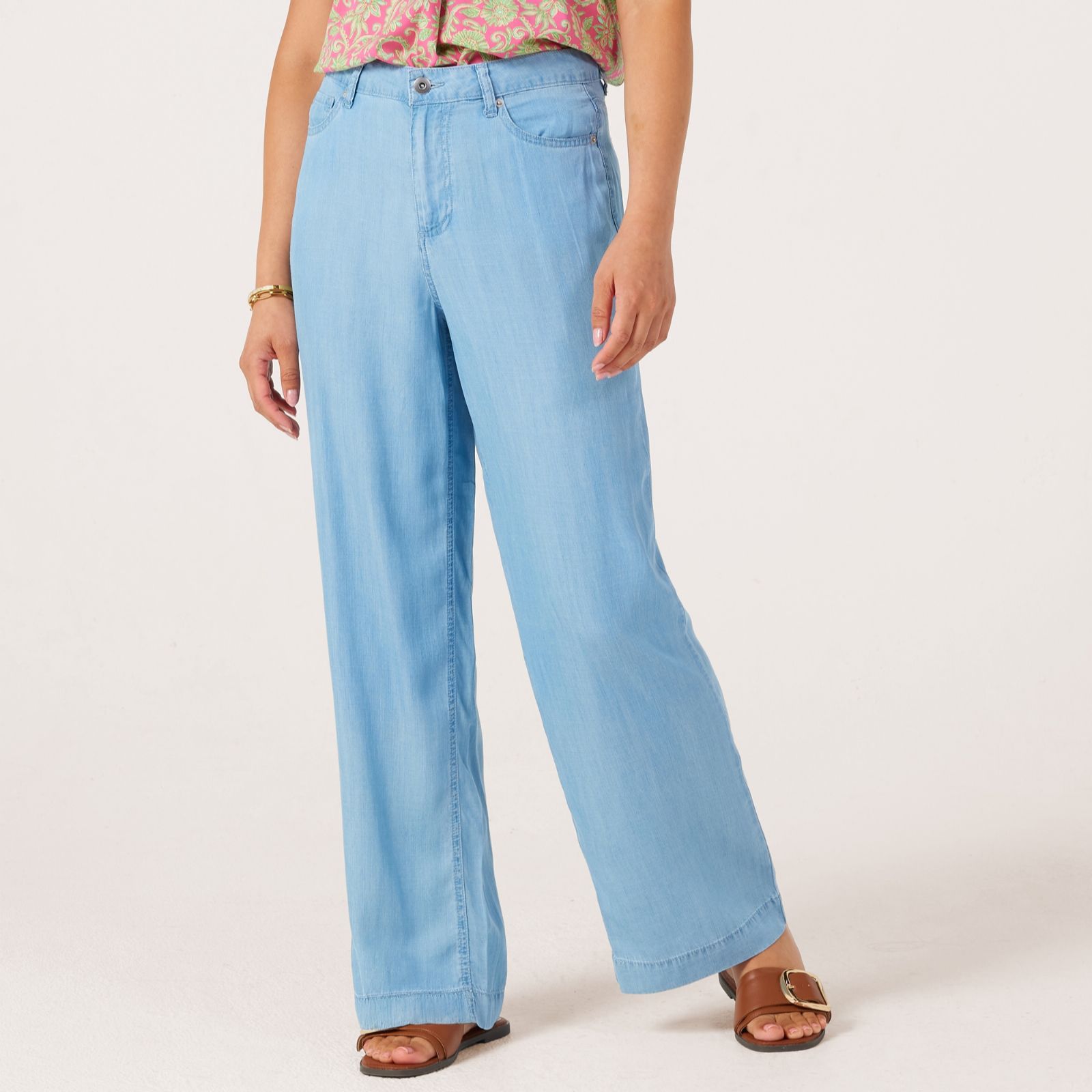 Ruth Langsford Lyocell Wide Leg Trousers Standard