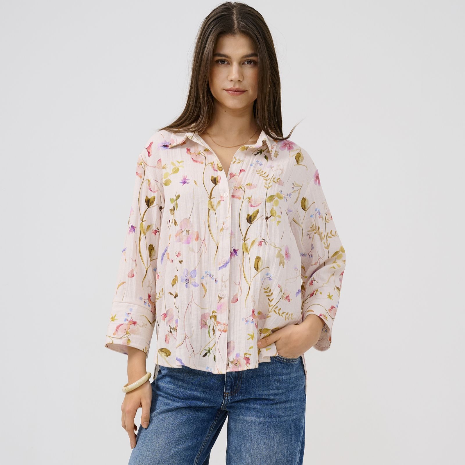 JDY Viola 3/4 Sleeve Shirt