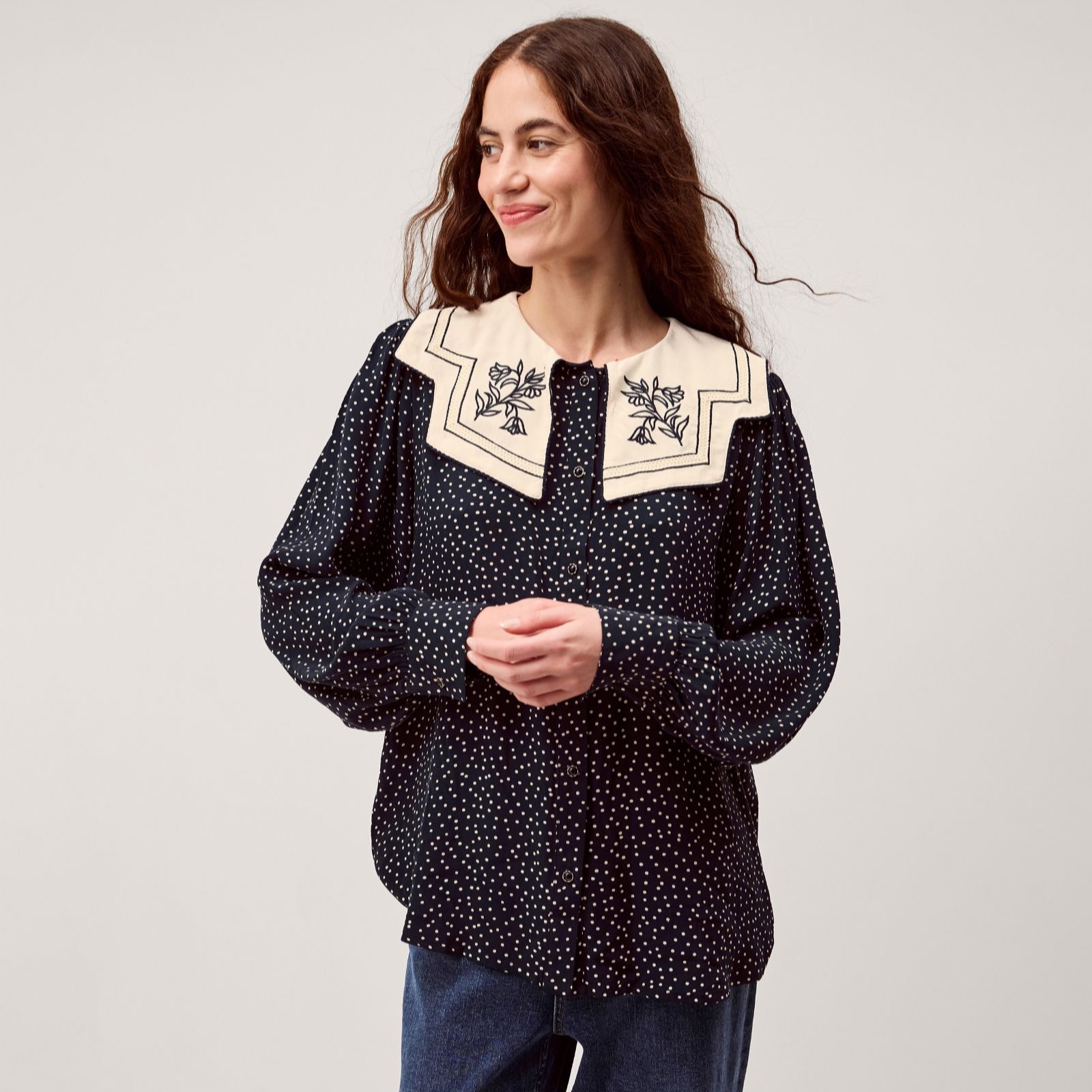 Monsoon Ivy Collar Blouse