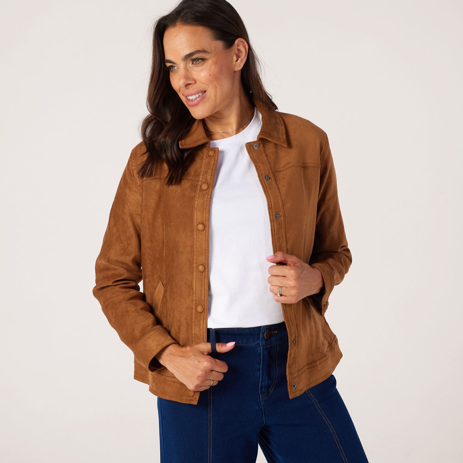 Denim & Co Faux suede jacket