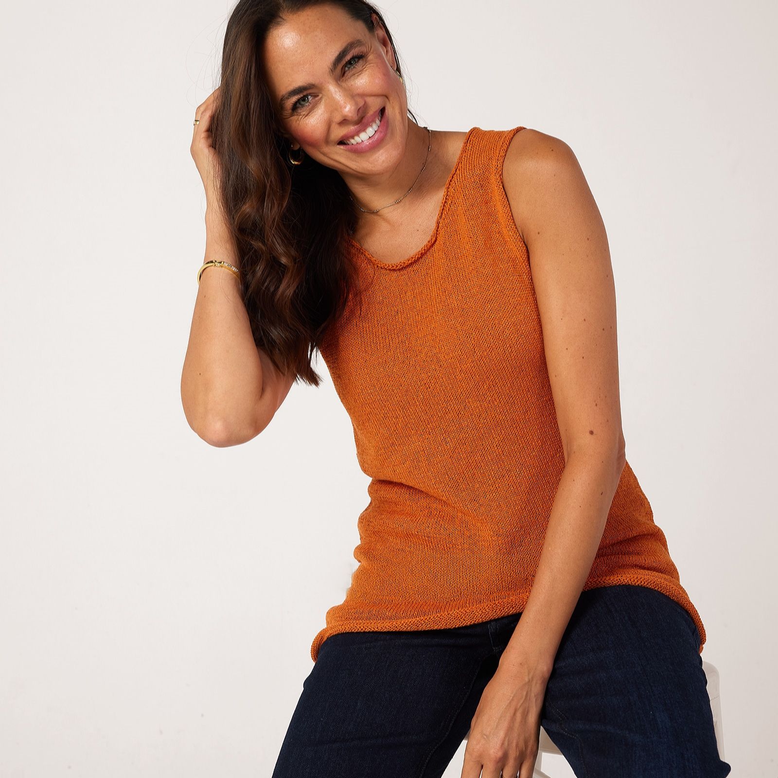 MarlaWynne Collection Sleeveless Knit Vest