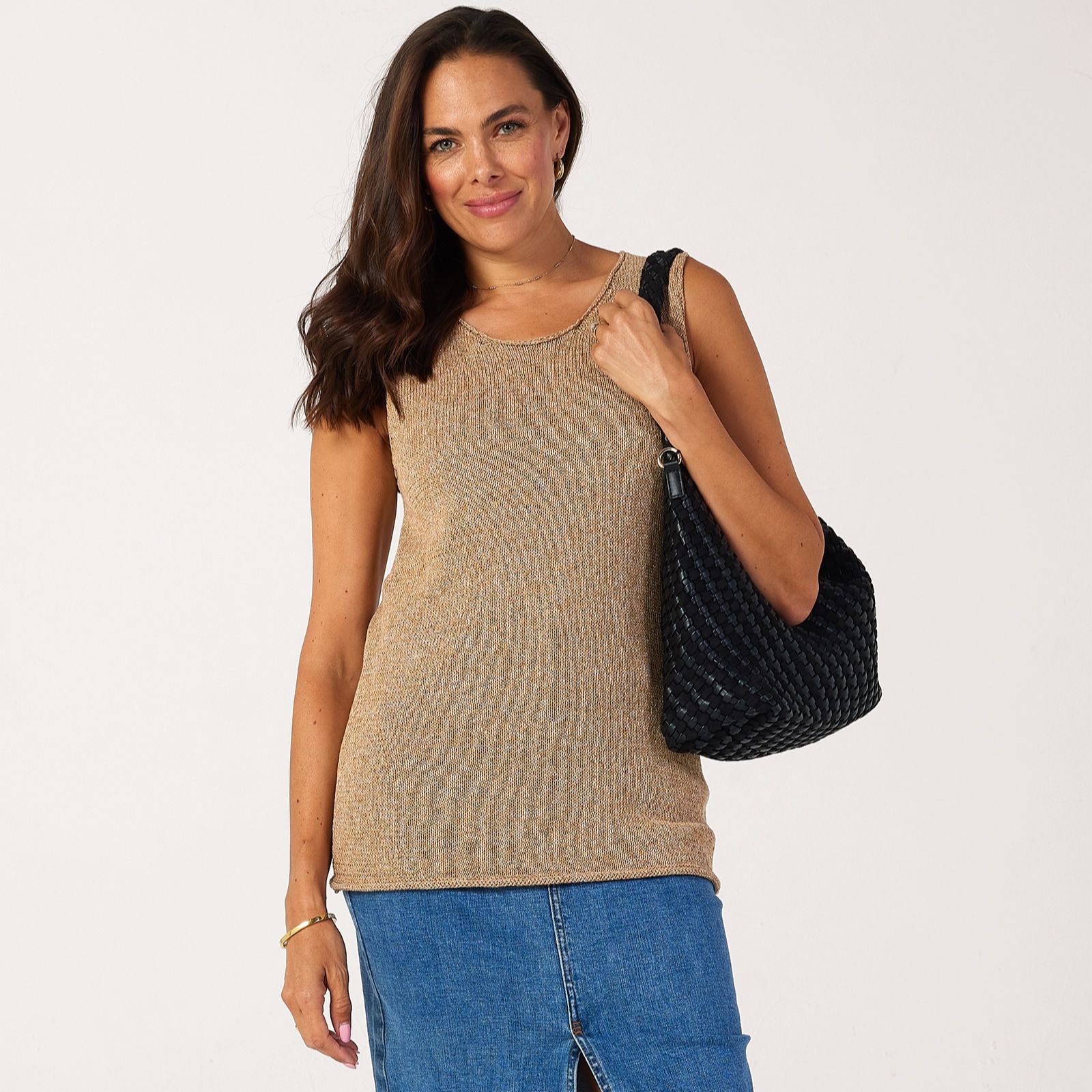 MarlaWynne Collection Sleeveless Knit Vest