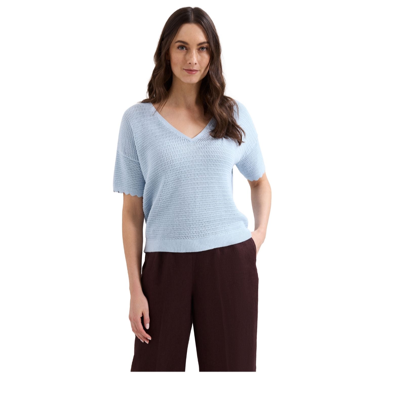 Phase Eight Amira Scallop Edge Textured Jumper