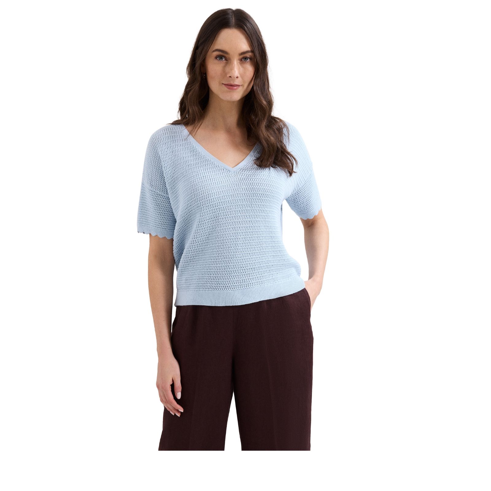 Phase Eight Amira Scallop Edge Textured Jumper