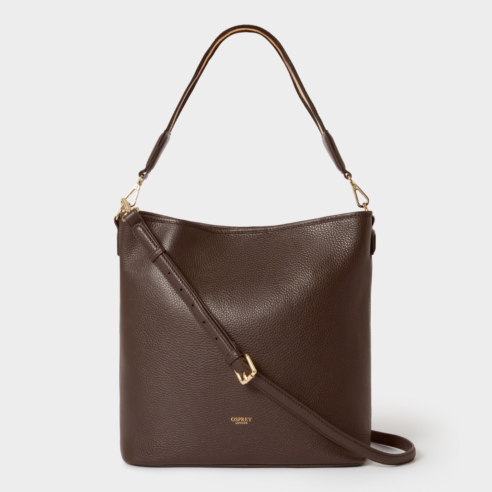 Osprey London The Boston Bucket Bag with Webbing and Leather Strap