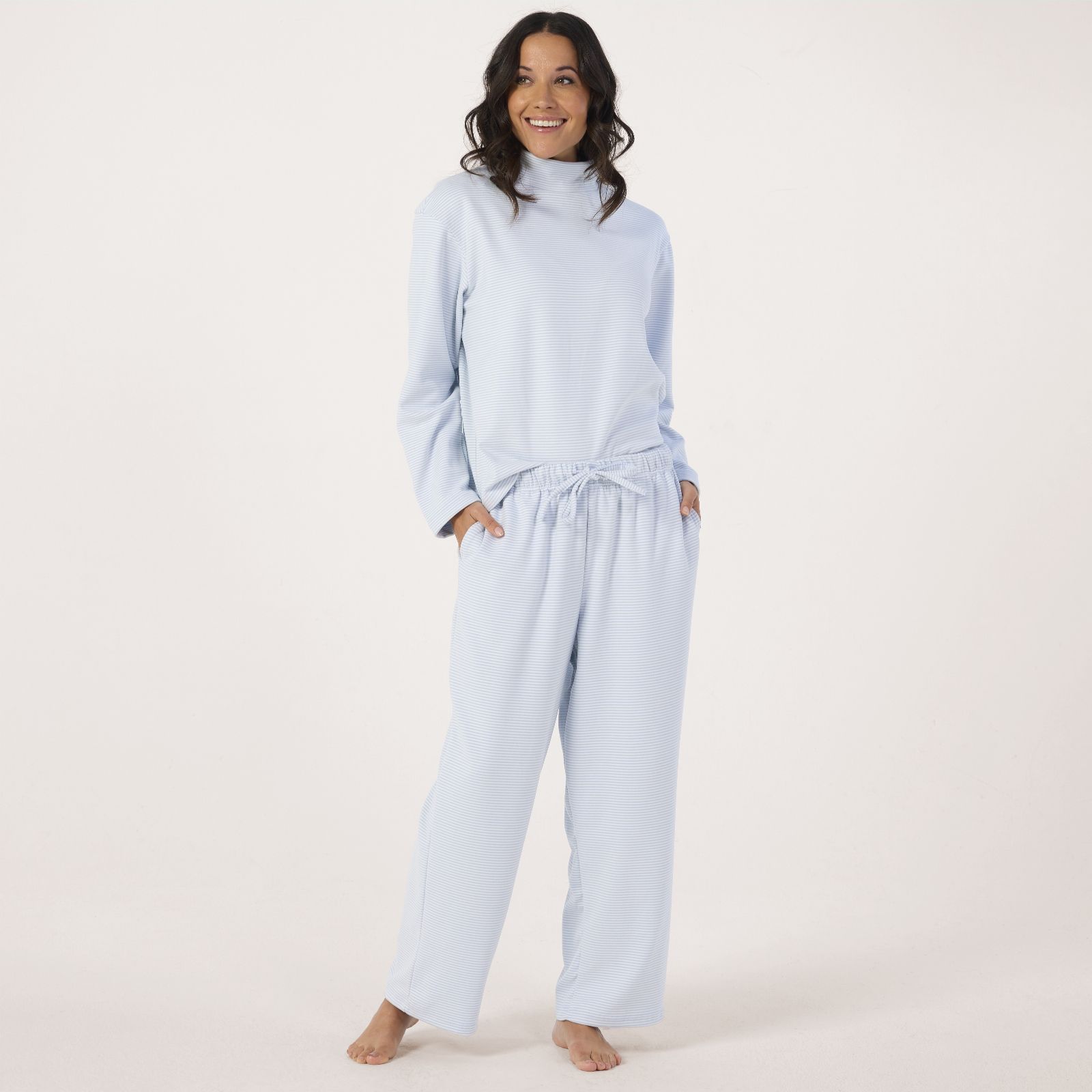 Cozee Home Mock Neck Pullover and Lounge pants set