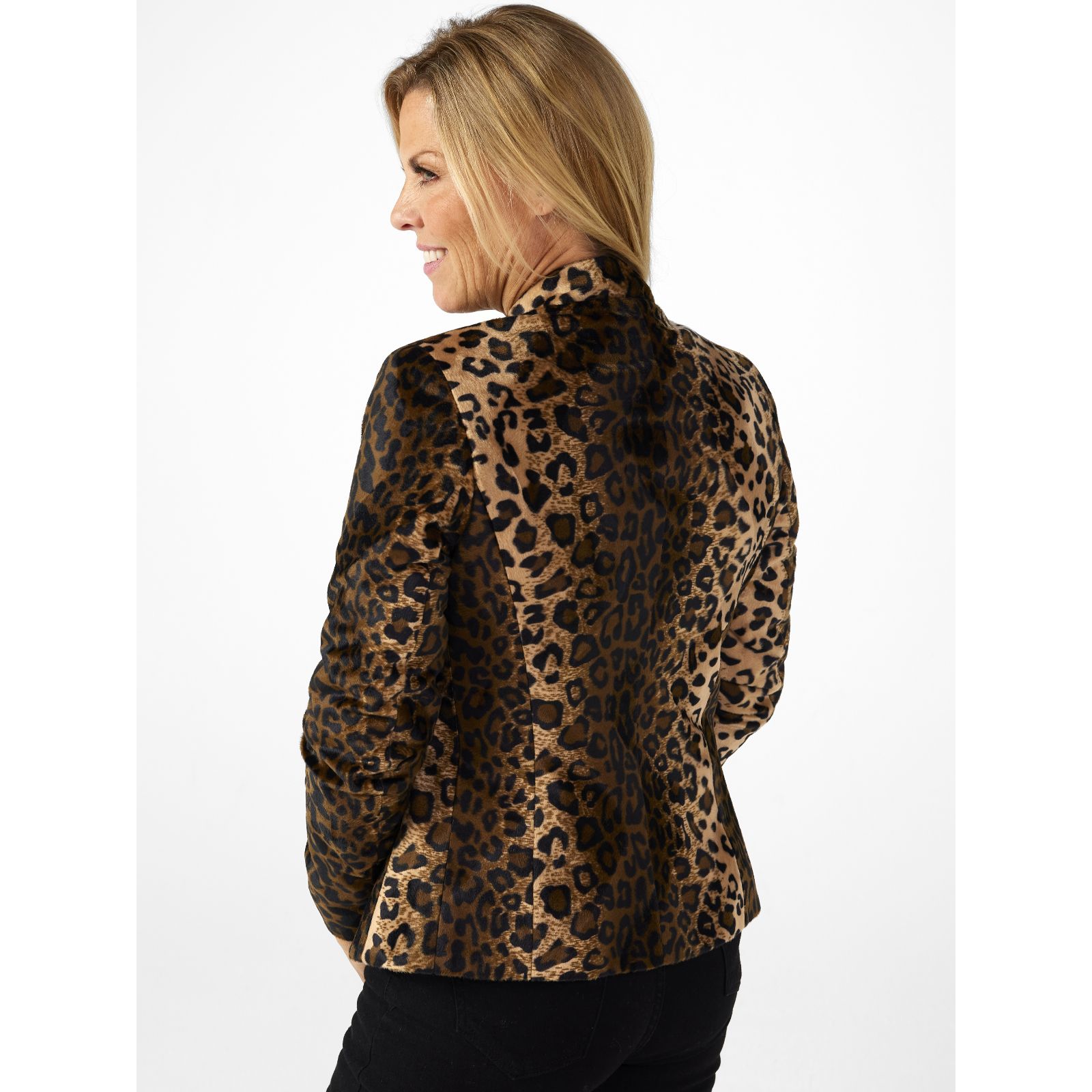 Helene Berman Leopard Print Jacket - QVC UK