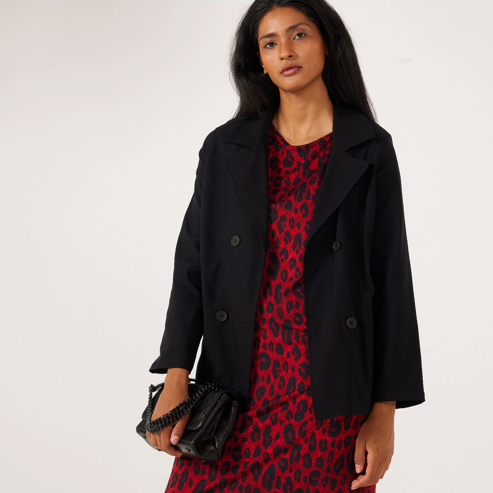 Kim & Co Soft Millennium Mini Trench Coat