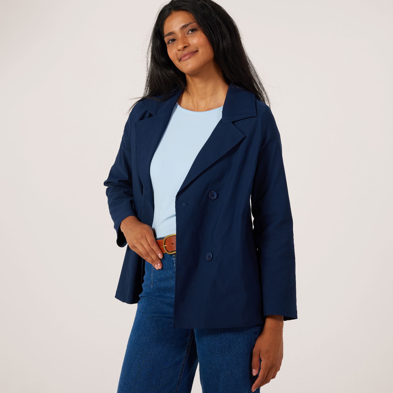 Kim & Co Soft Millennium Mini Trench Coat