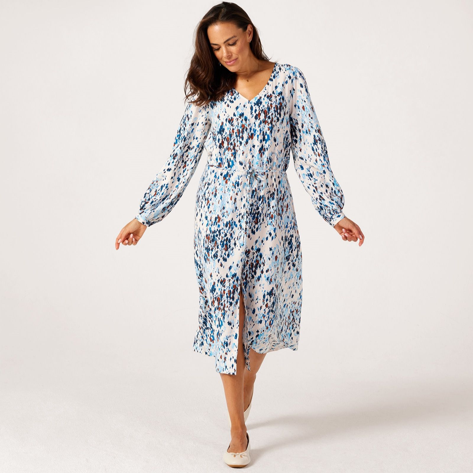 JDY Caroline Printed Midi Dress