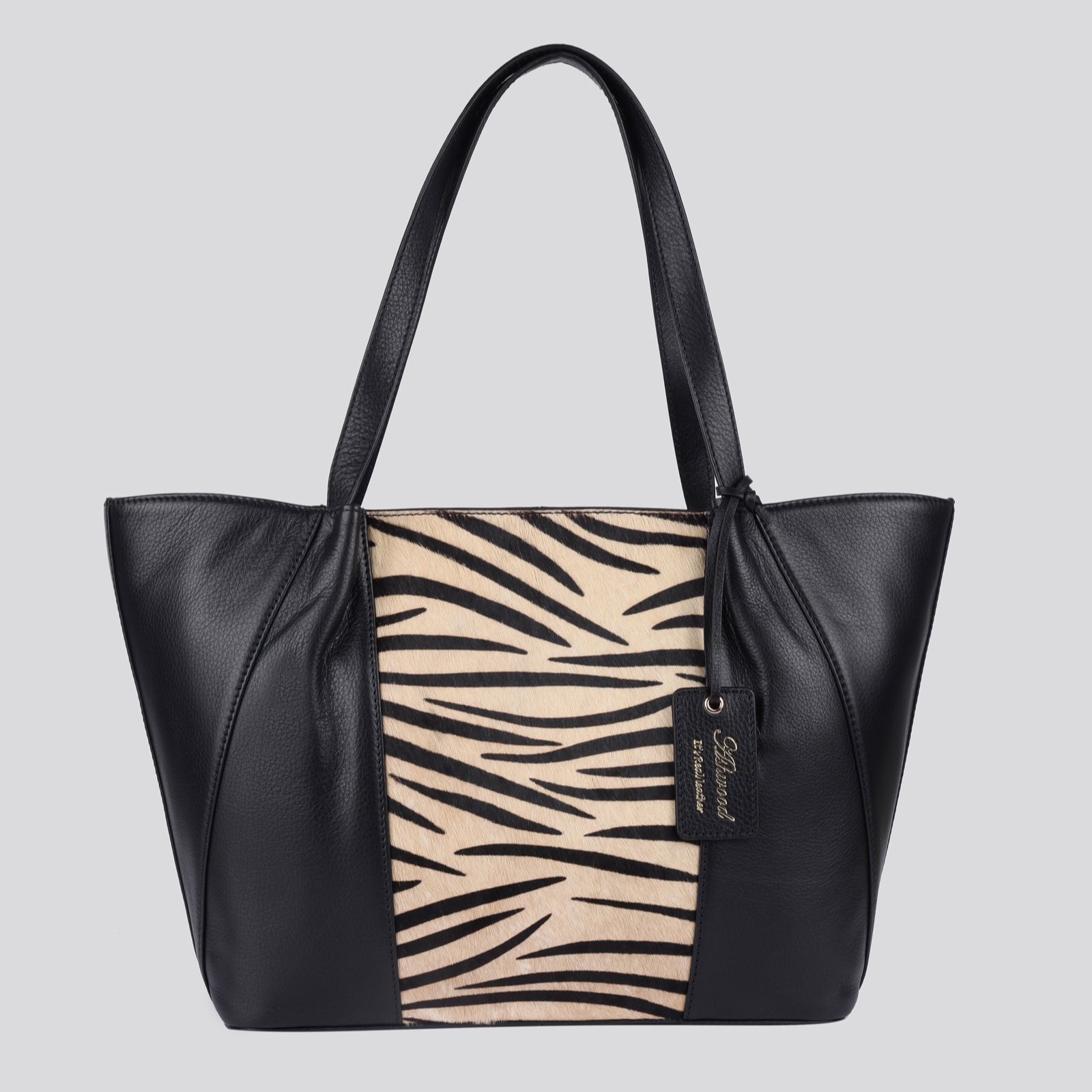 Ashwood Leather Animal Contrast Tote