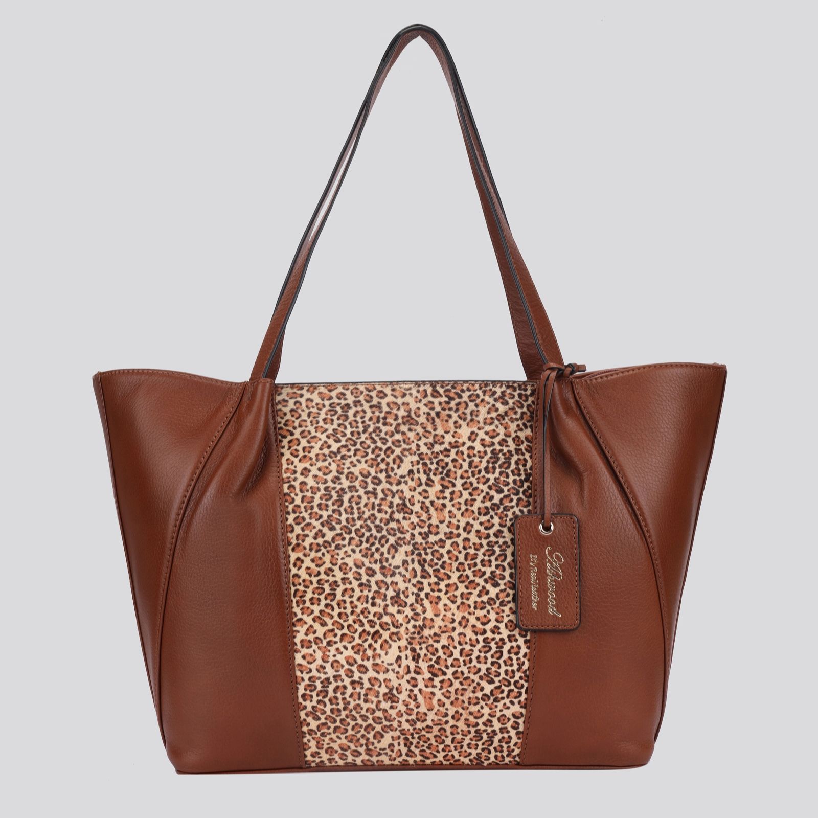 Ashwood Leather Animal Contrast Tote