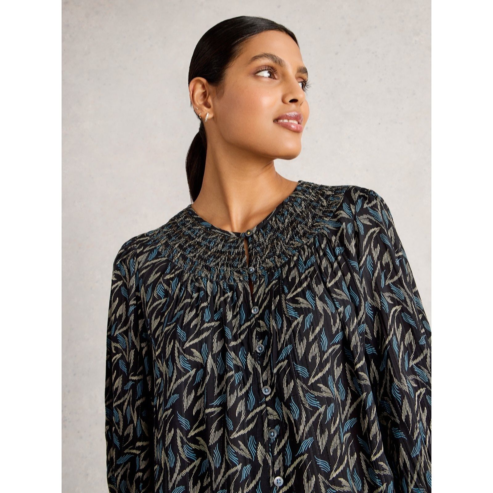 White Stuff Remi Metallic Top